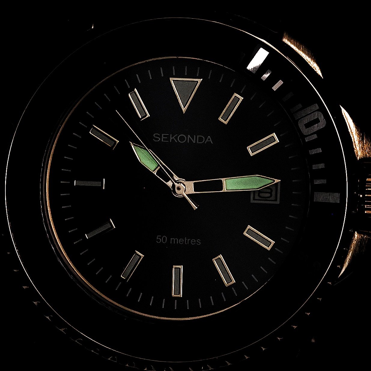 Sekonda 1516 zegarek złoty klasyczny Classic bransoleta