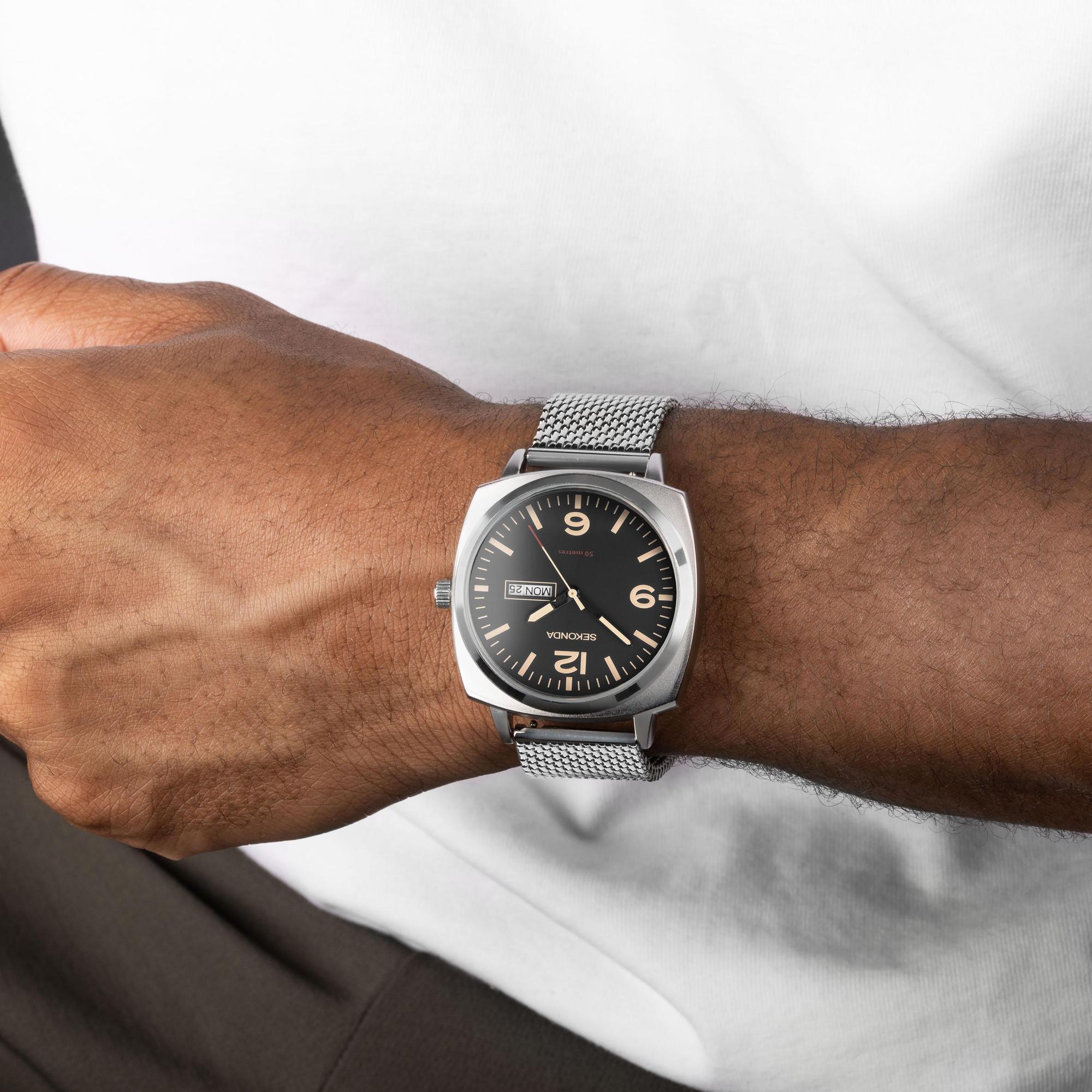Sekonda 30101 męski zegarek Pilot bransoleta - miniatura 5
