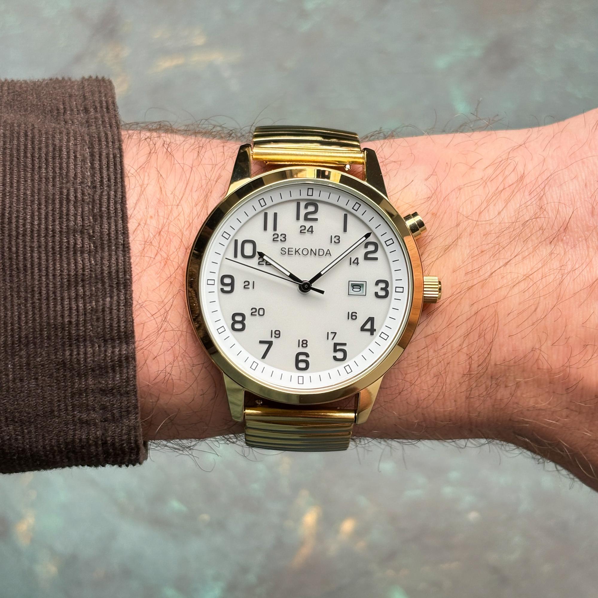 Sekonda 30128 zegarek męski klasyczny Classic bransoleta
