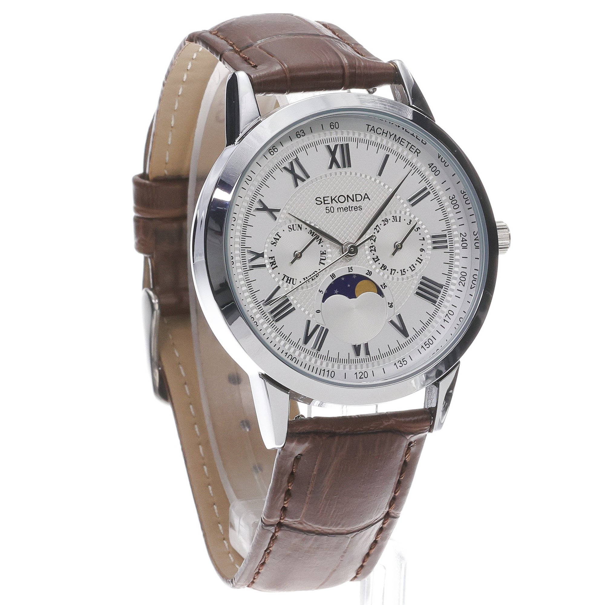 Sekonda 30146 Classic klasyczny zegarek srebrny