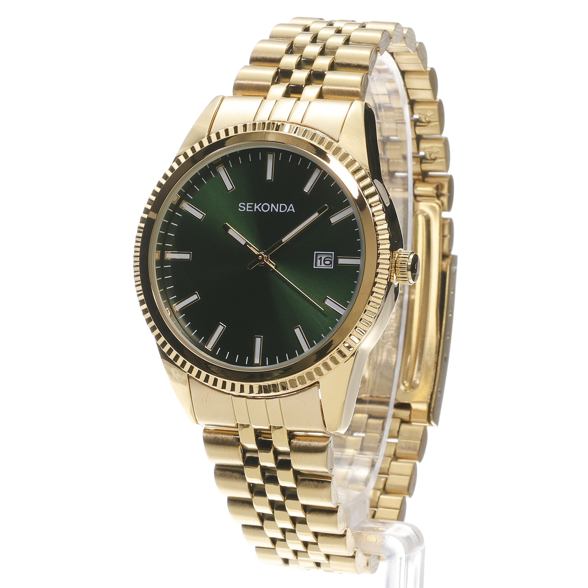 Sekonda 30157 Classic klasyczny zegarek złoty - miniatura 2