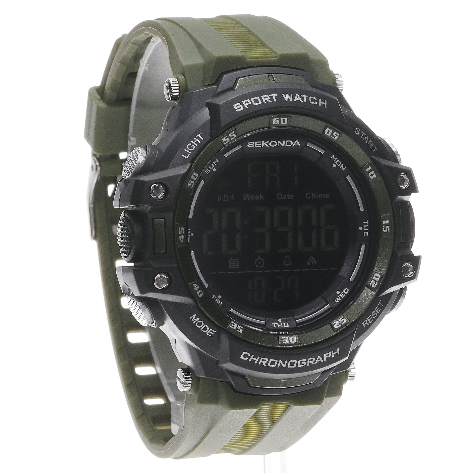 Sekonda 30165 Digital zegarek męski sportowy z tworzywa sztucznego - miniatura 3