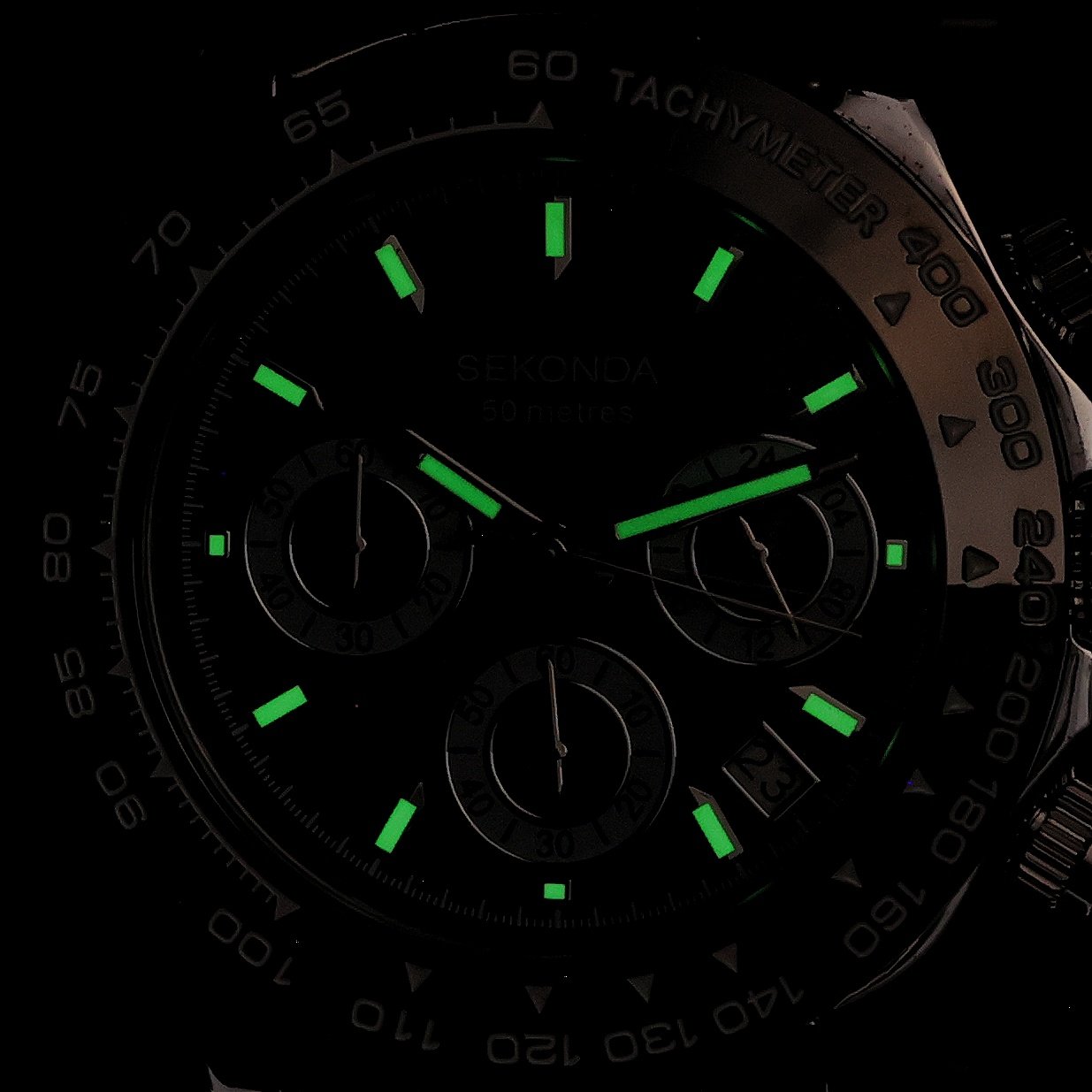 Sekonda 30200 zegarek męski sportowy Chronograph bransoleta