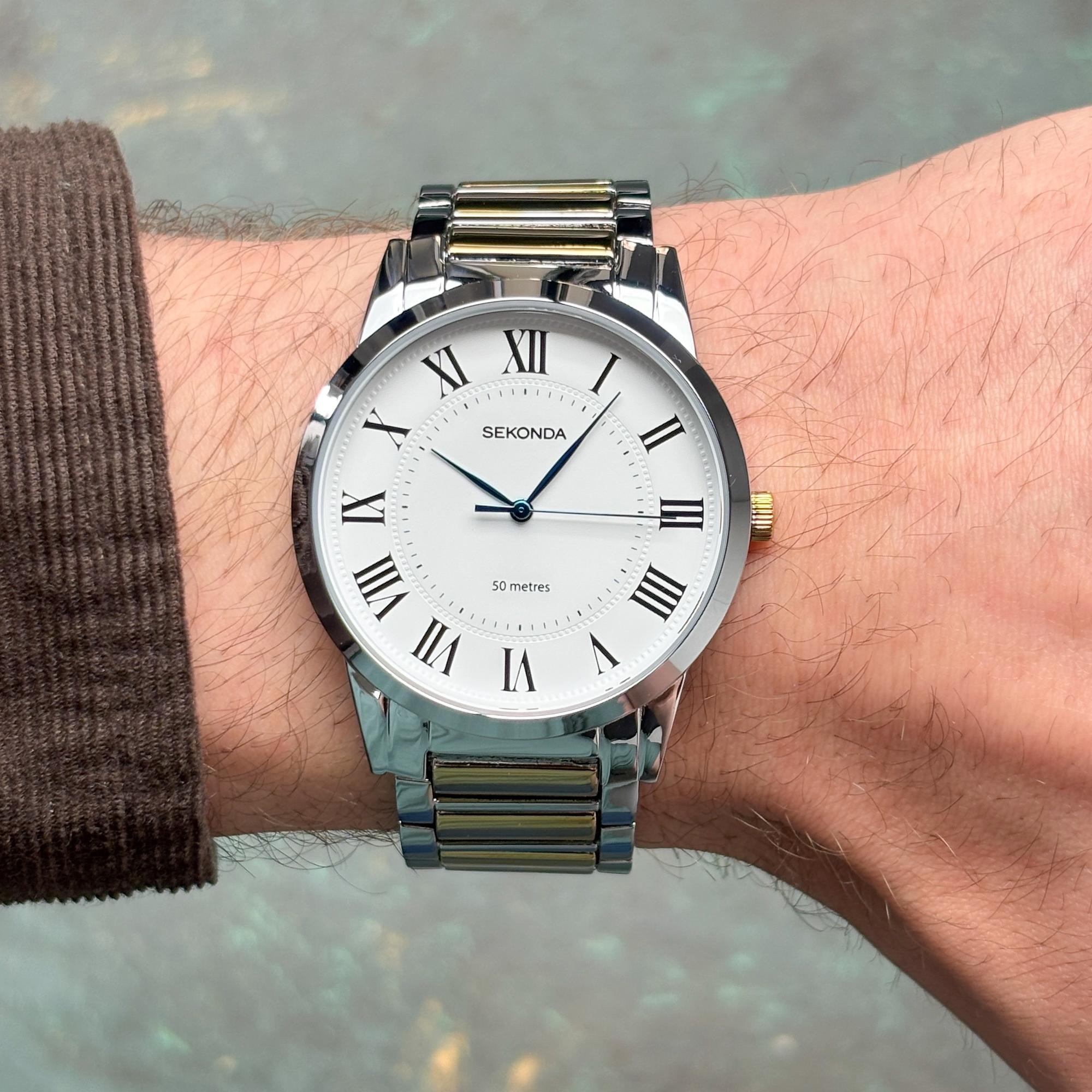 Sekonda 30248 zegarek męski klasyczny Sekonda bransoleta - miniatura 10