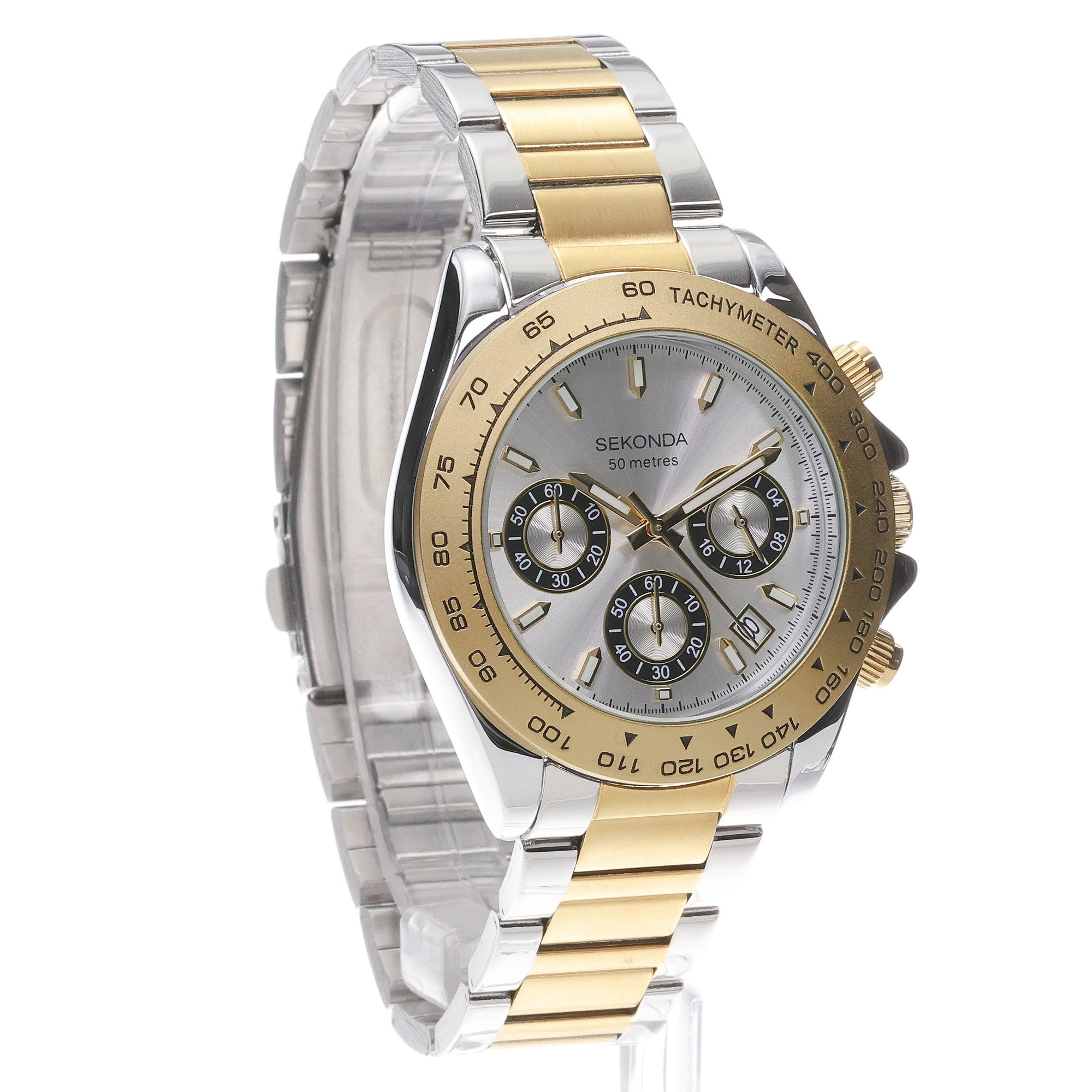 Sekonda 30254 Classic sportowy zegarek srebrny - miniatura 3