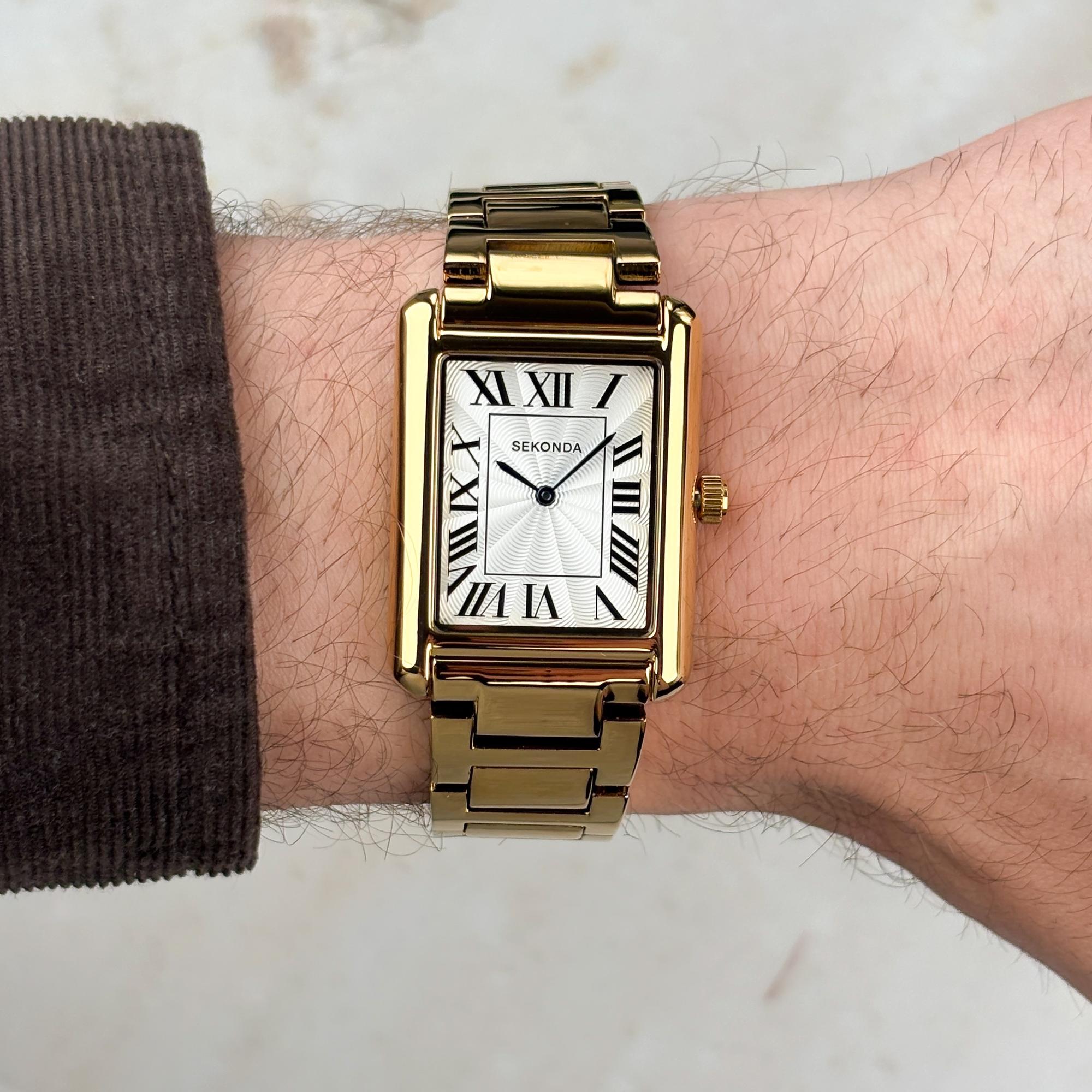 Sekonda 30273 Classic klasyczny zegarek złoty - miniatura 9