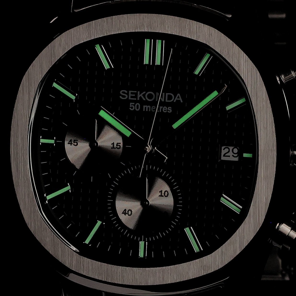 Sekonda 30278 Octaire Sekonda klasyczny zegarek srebrny - miniatura 5