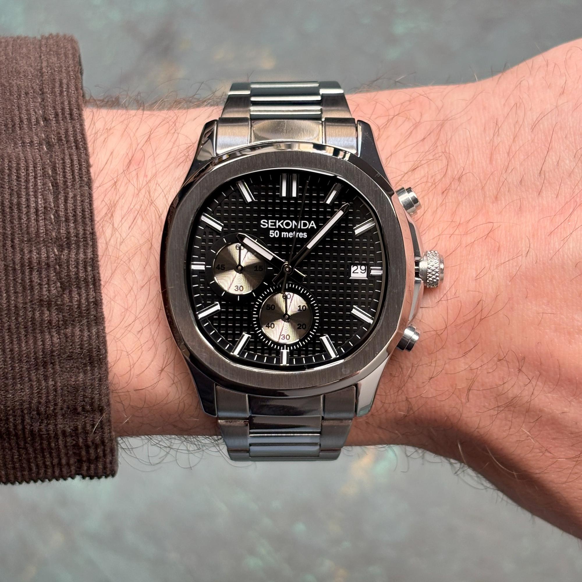 Sekonda 30278 zegarek męski klasyczny Sekonda bransoleta - miniatura 10