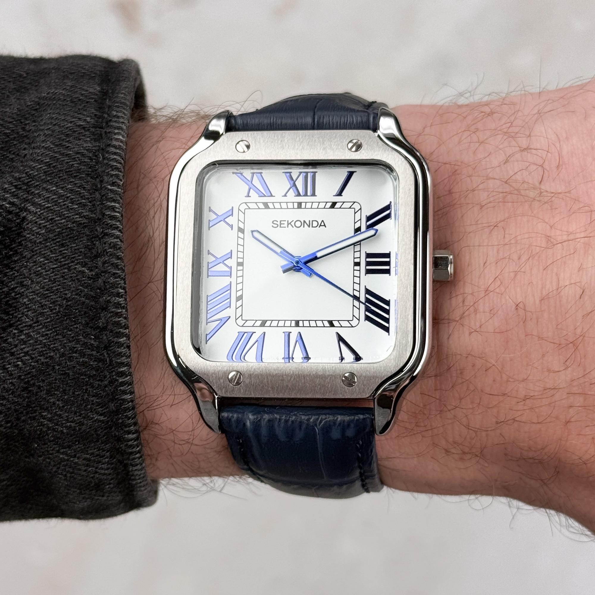 Sekonda 30286 Classic Rene Classic klasyczny zegarek srebrny - miniatura 8