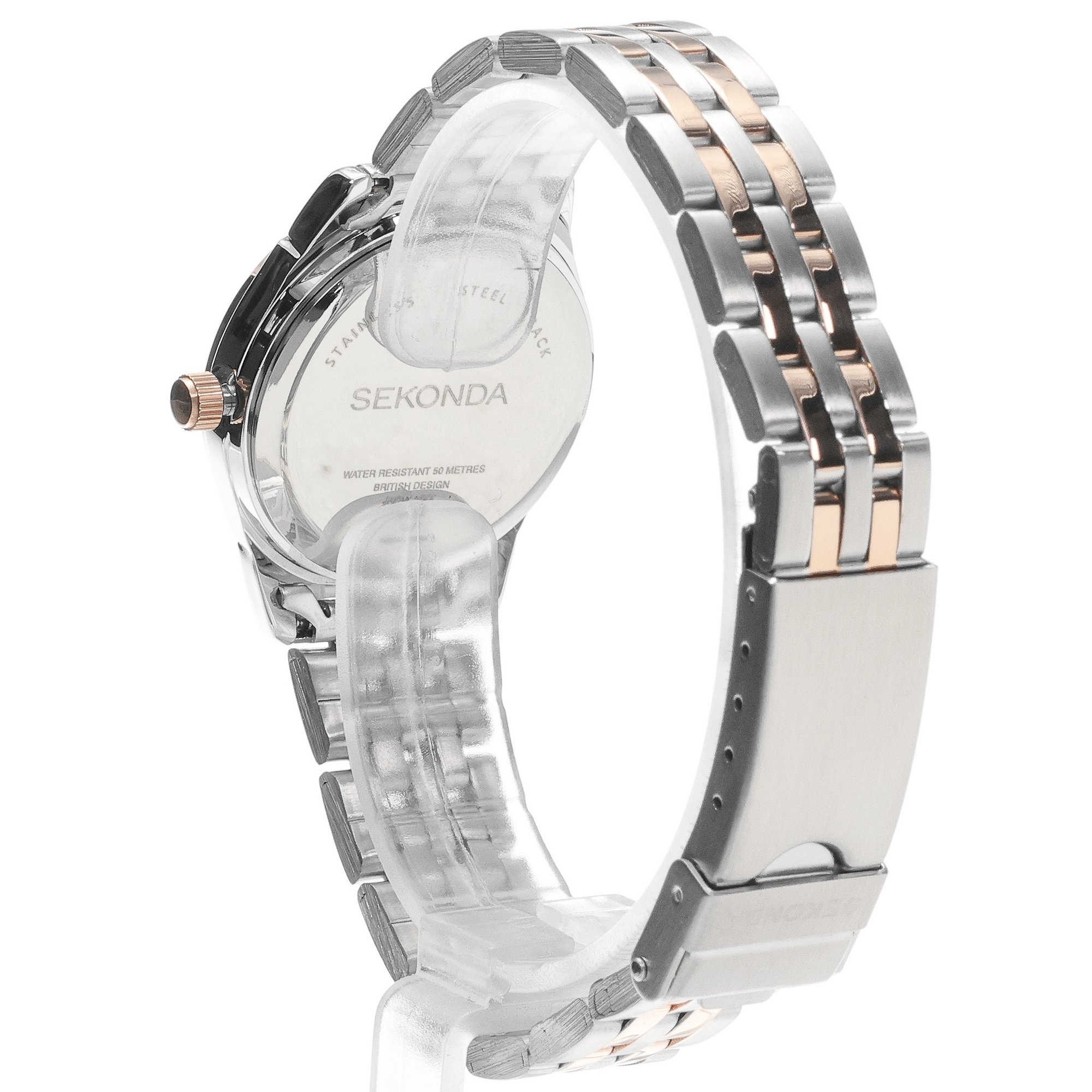 Sekonda 40296 zegarek srebrny klasyczny Classic bransoleta - miniatura 4