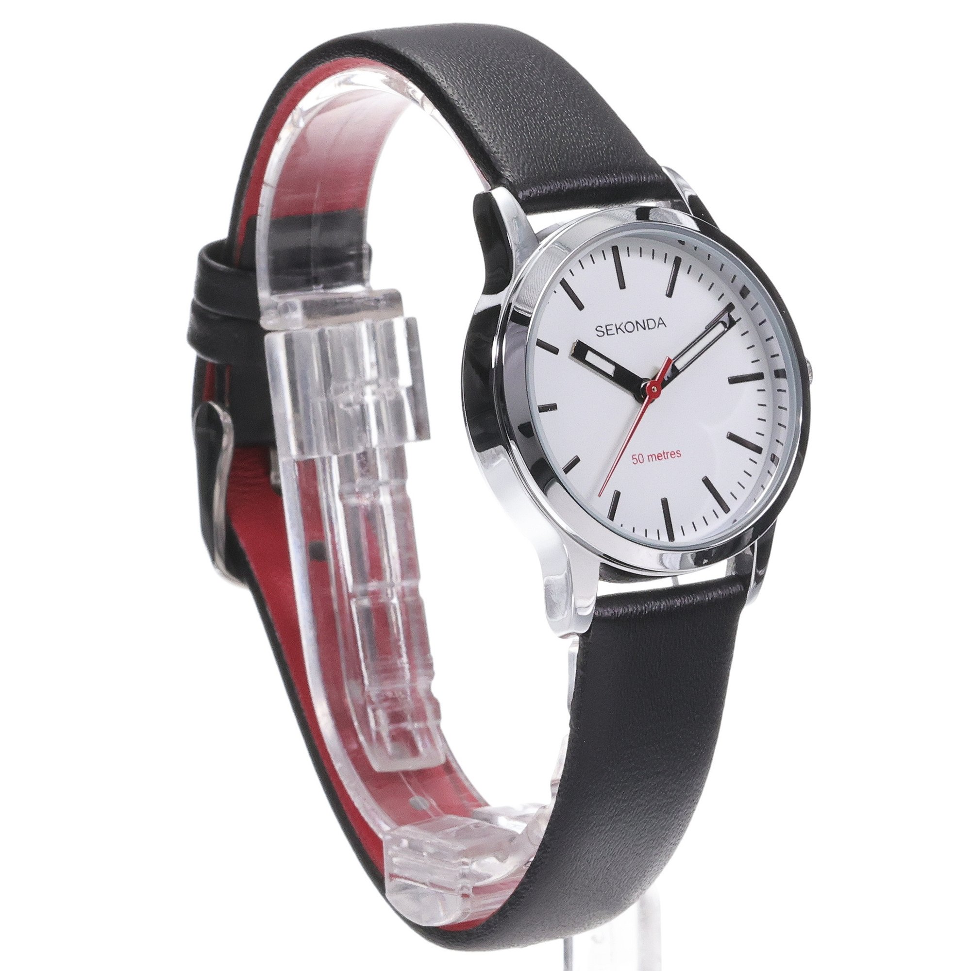 Sekonda 40480 zegarek srebrny klasyczny Modern pasek