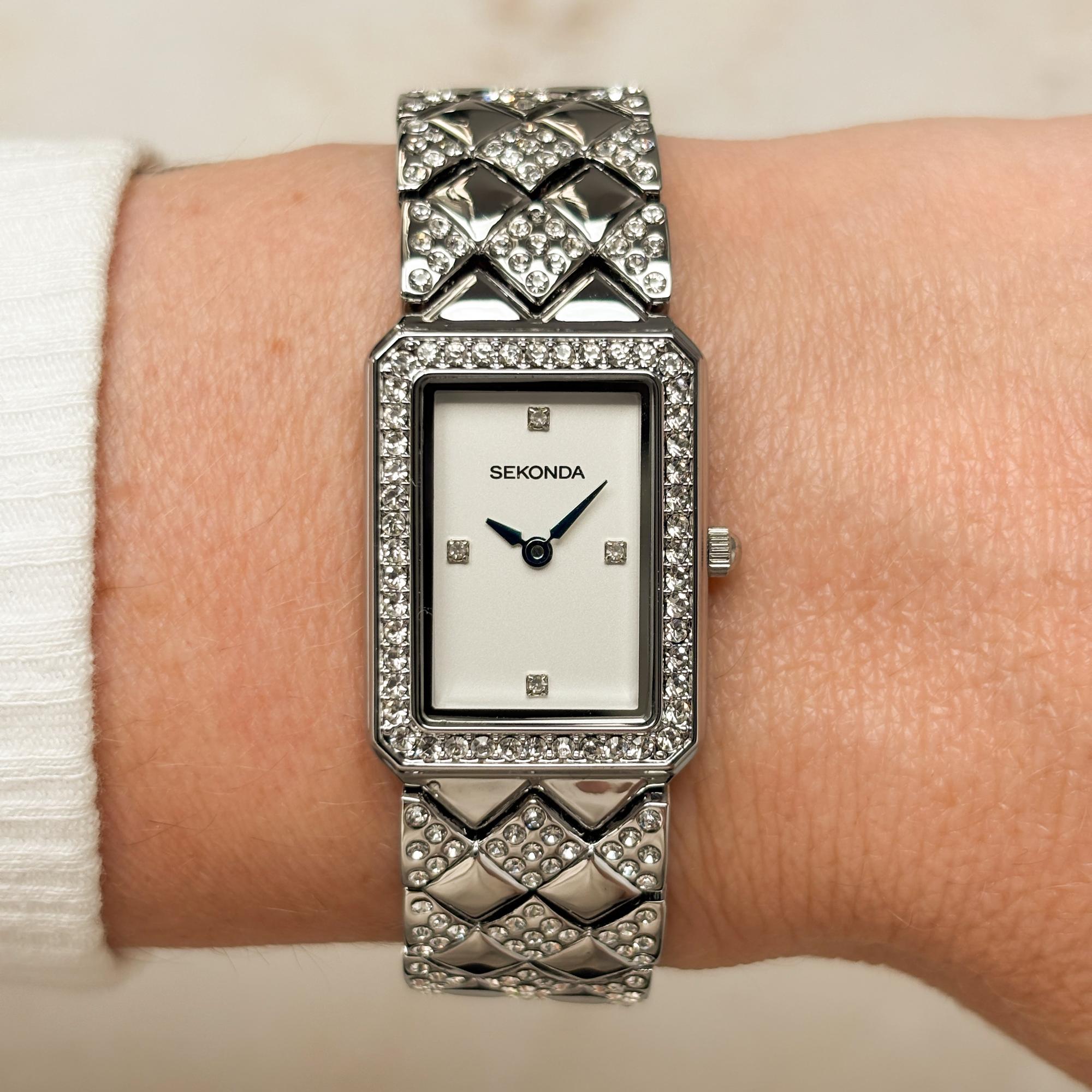 Sekonda 40510 Dress elegancki zegarek srebrny - miniatura 8