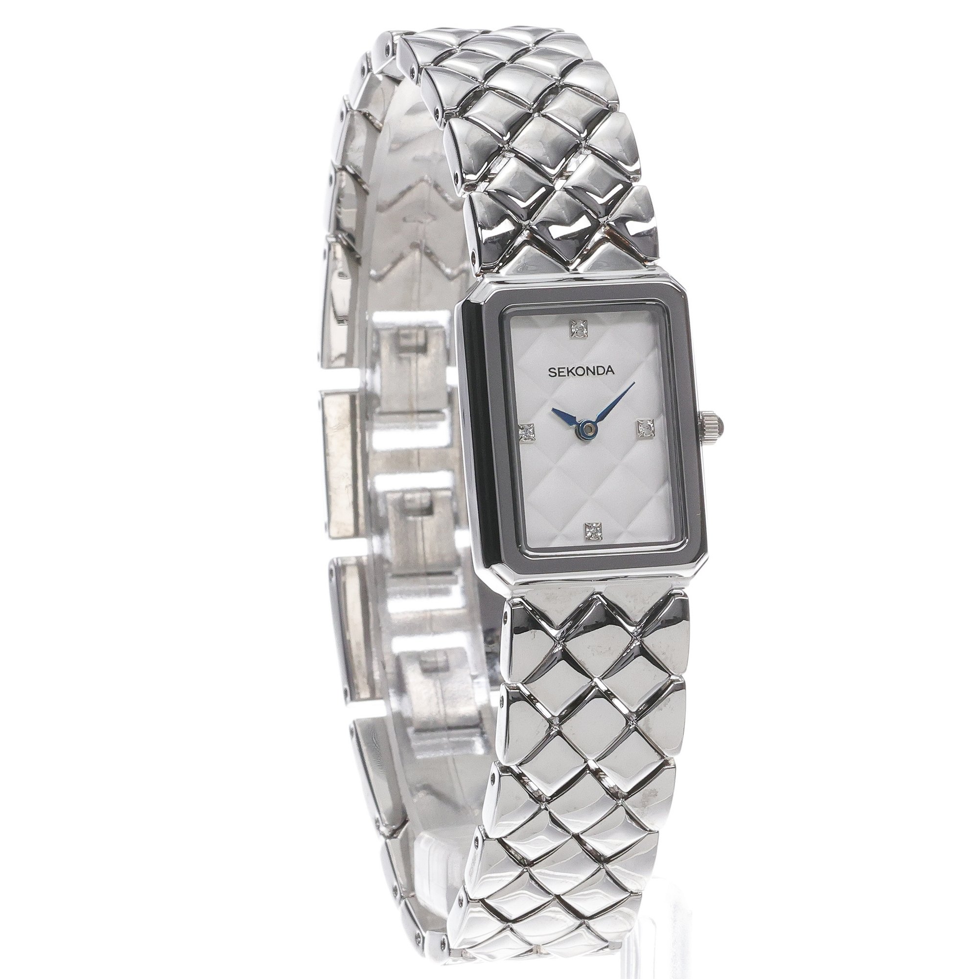 Sekonda 40558 zegarek srebrny elegancki Dress bransoleta - miniatura 3