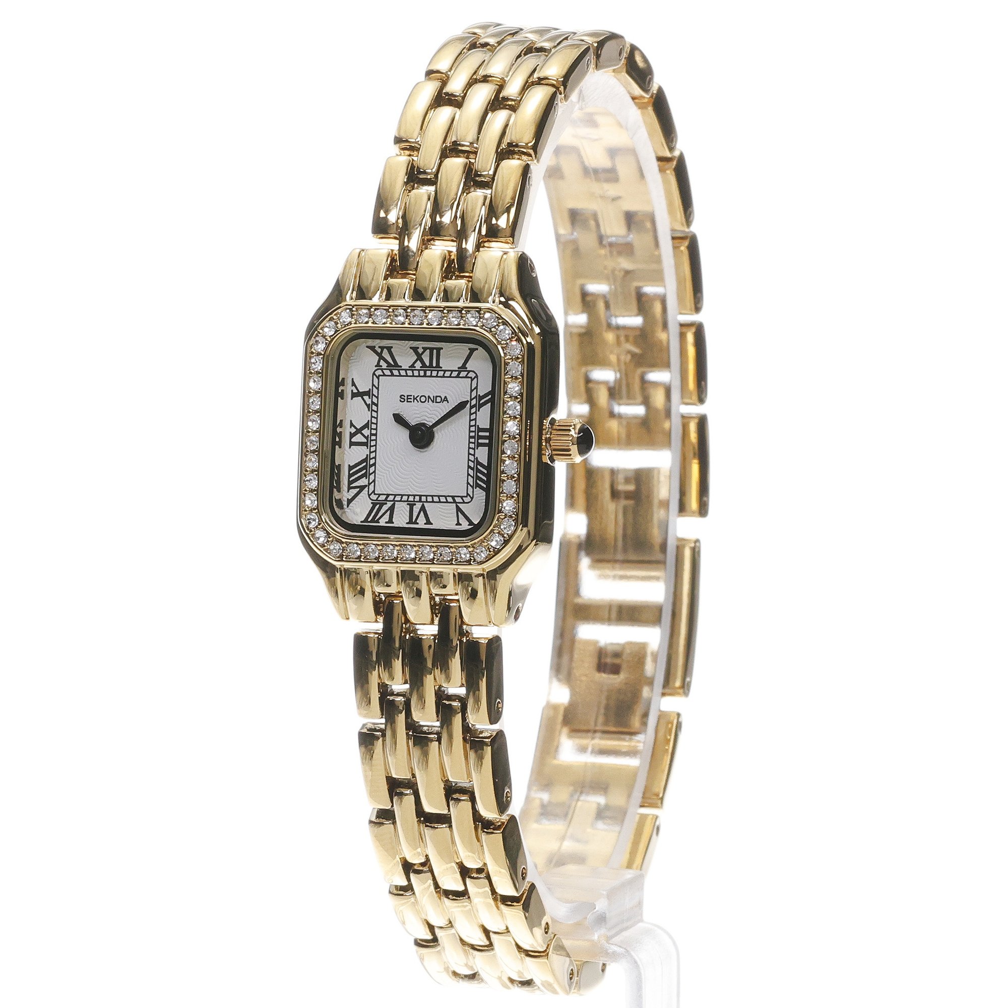 Sekonda 40642 Classic klasyczny zegarek złoty