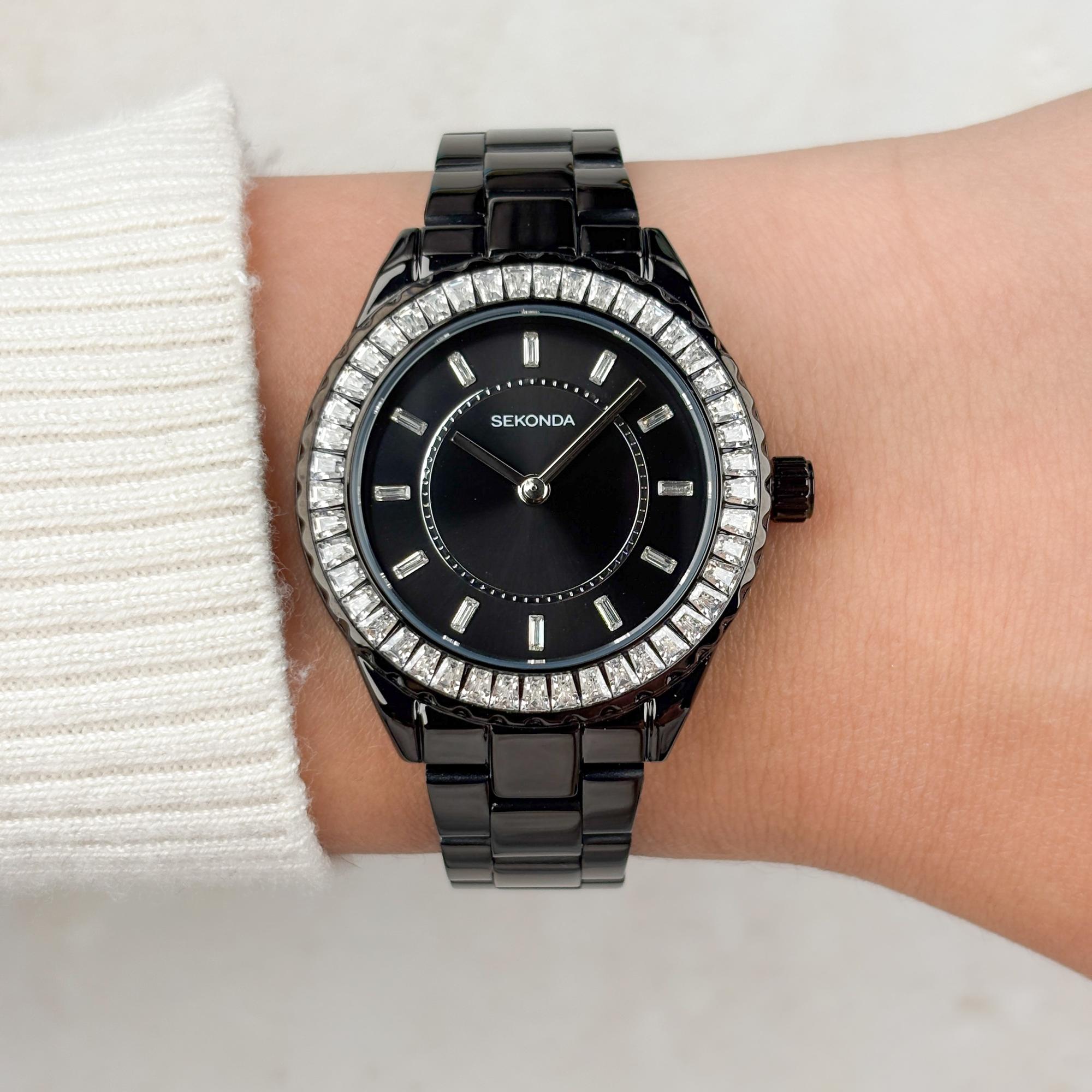 Sekonda 40659 Classic klasyczny zegarek czarny