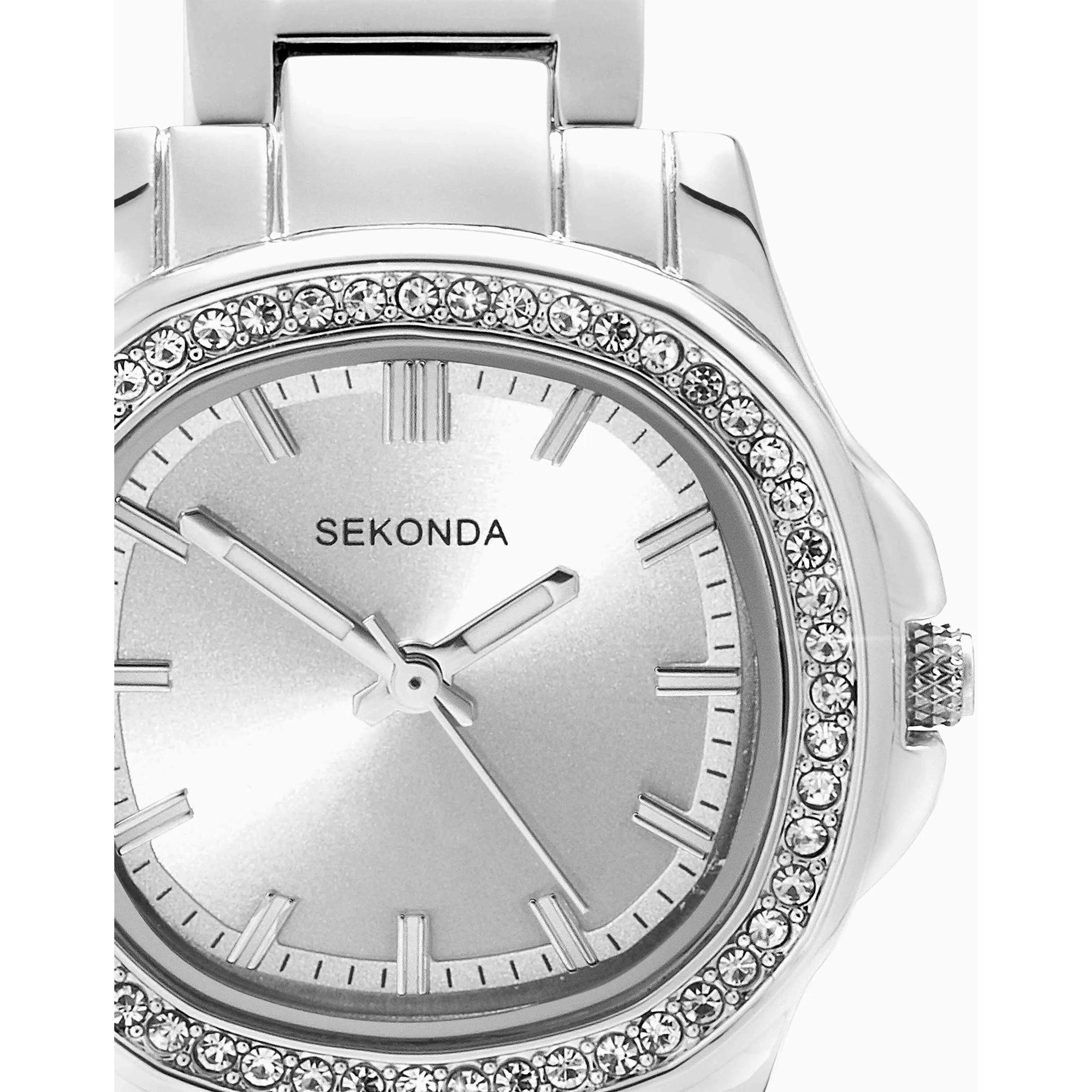 Sekonda 40722 zegarek srebrny biżuteryjny Sekonda bransoleta - miniatura 8