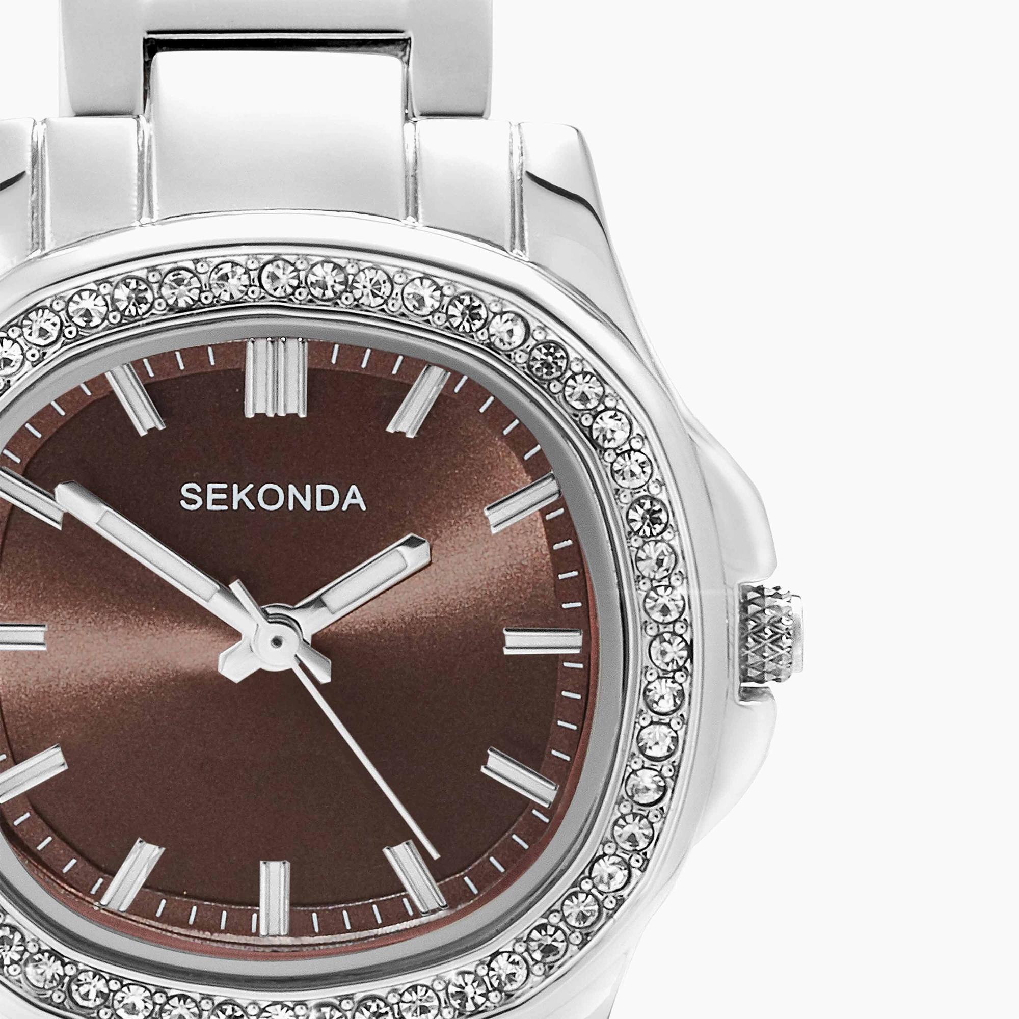 Sekonda 40723 zegarek srebrny biżuteryjny Sekonda bransoleta - miniatura 9