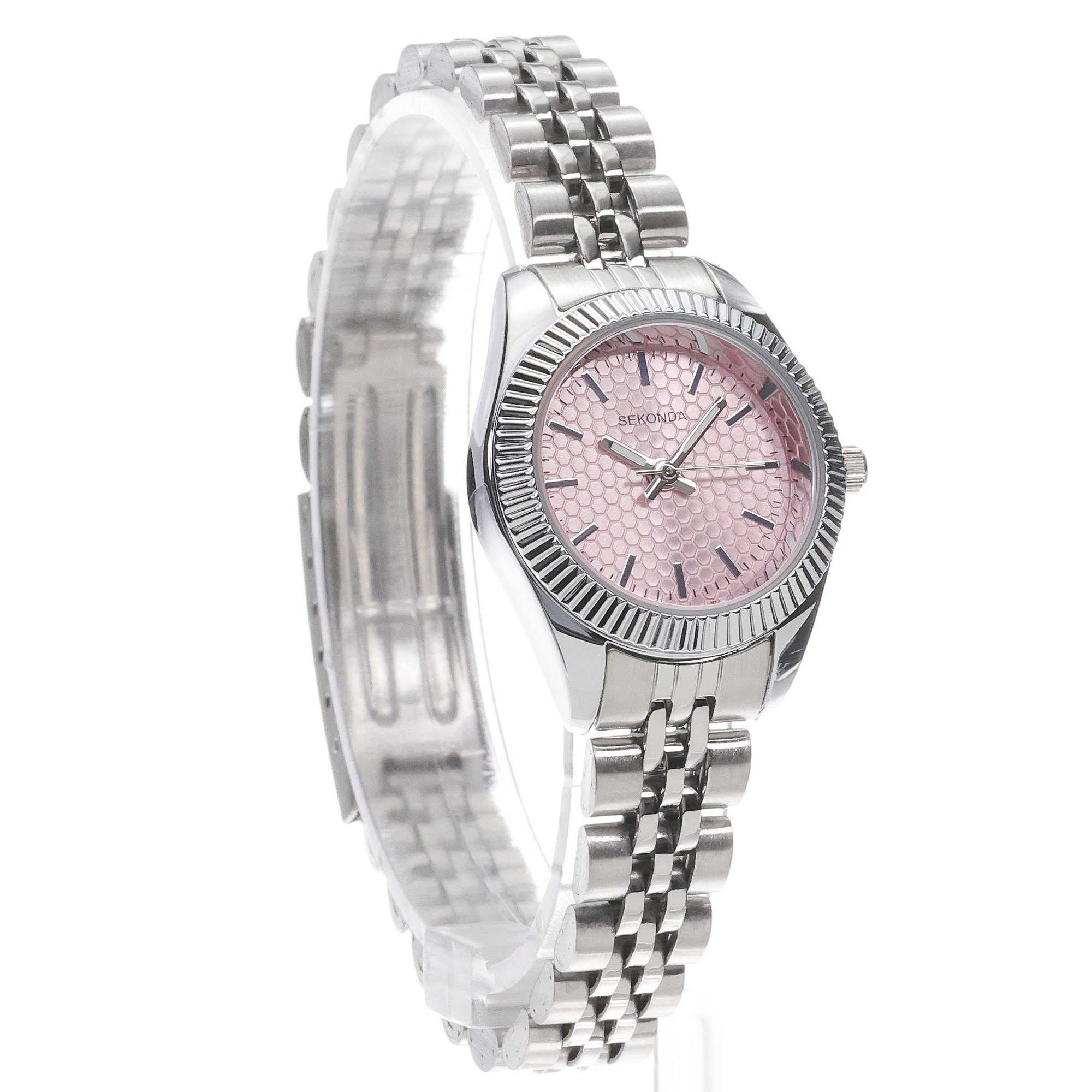 Sekonda 40728 zegarek srebrny klasyczny Classic bransoleta - miniatura 3