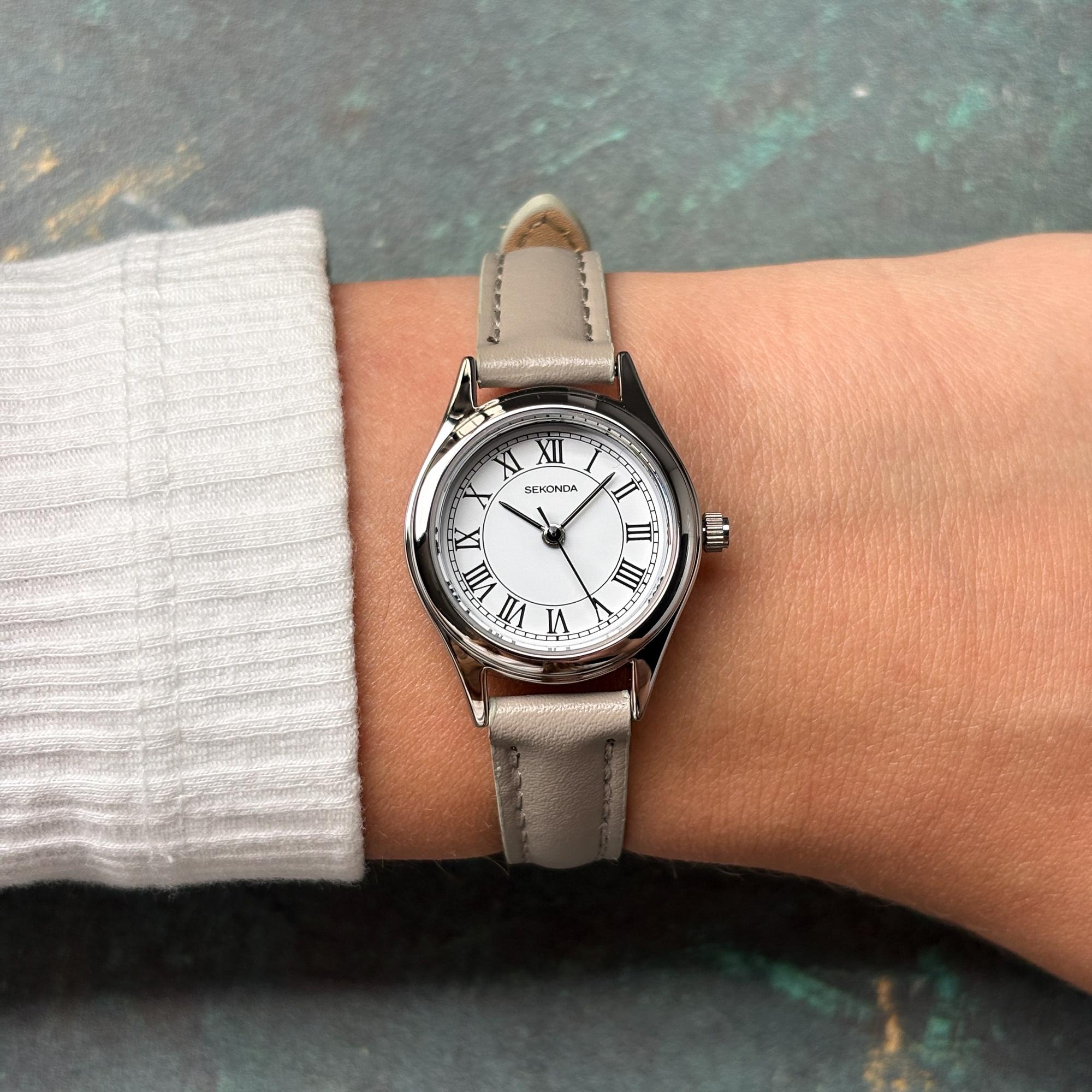 Sekonda 40730 Classic Evans Classic klasyczny zegarek srebrny
