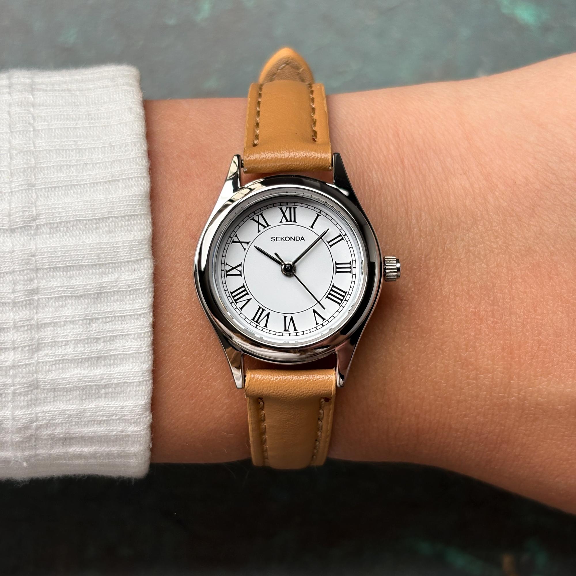 Sekonda 40731 Classic Evans Classic klasyczny zegarek srebrny