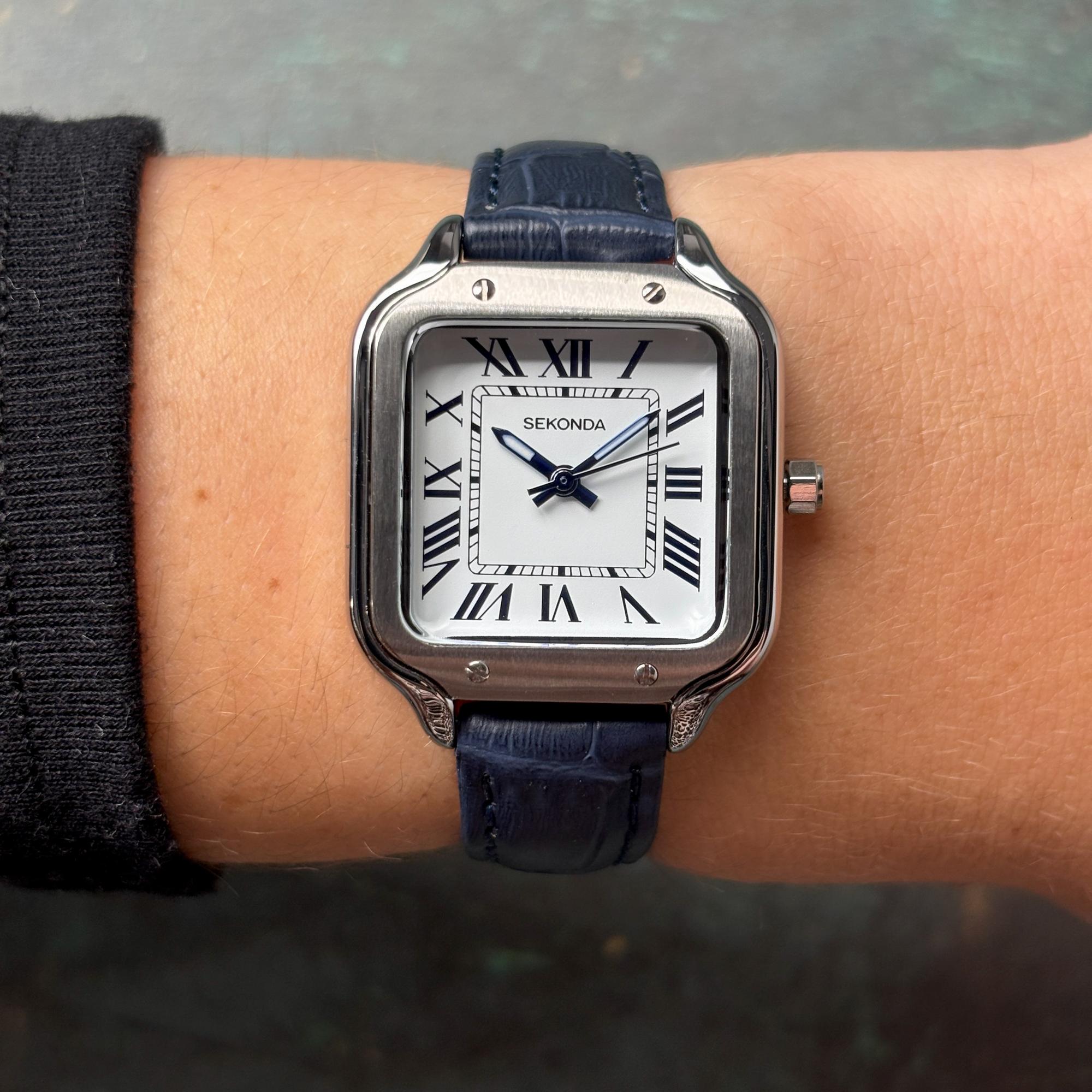 Sekonda 40738 Classic Rene Classic klasyczny zegarek srebrny