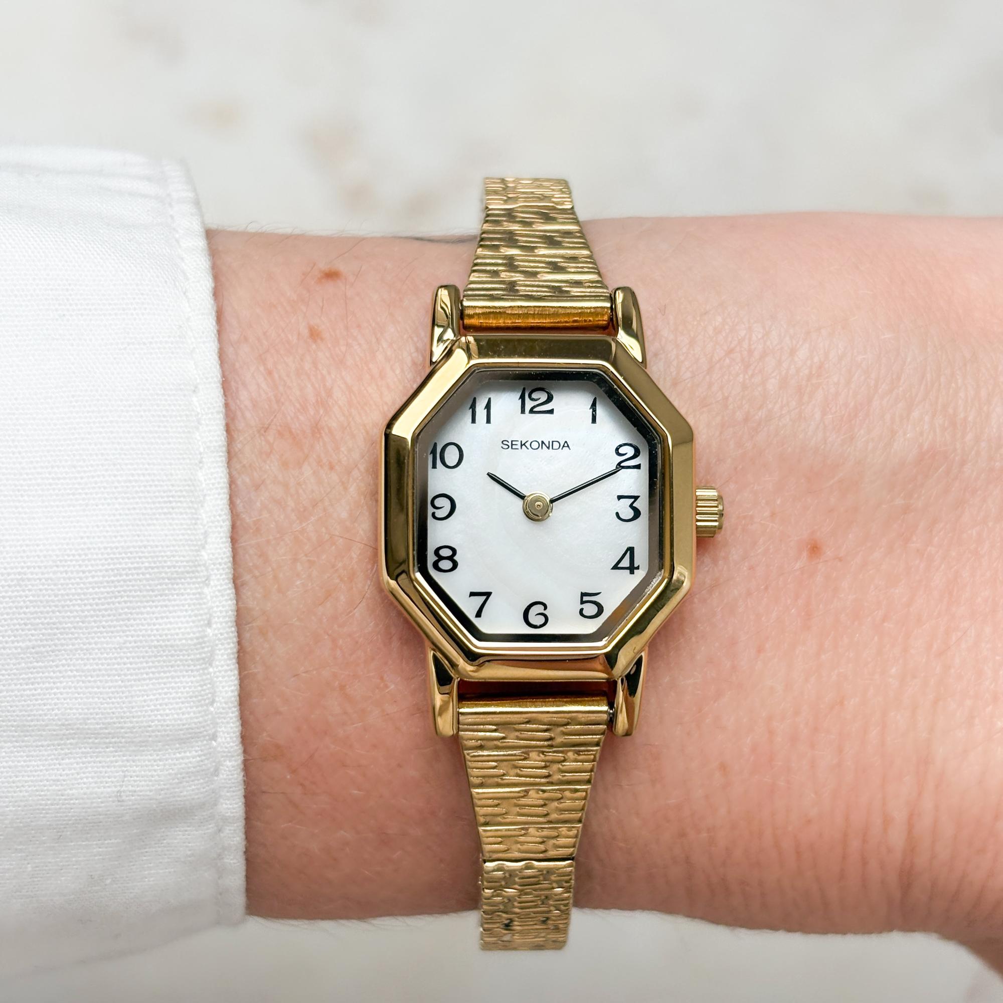 Sekonda 4265 Classic Classic elegancki zegarek złoty