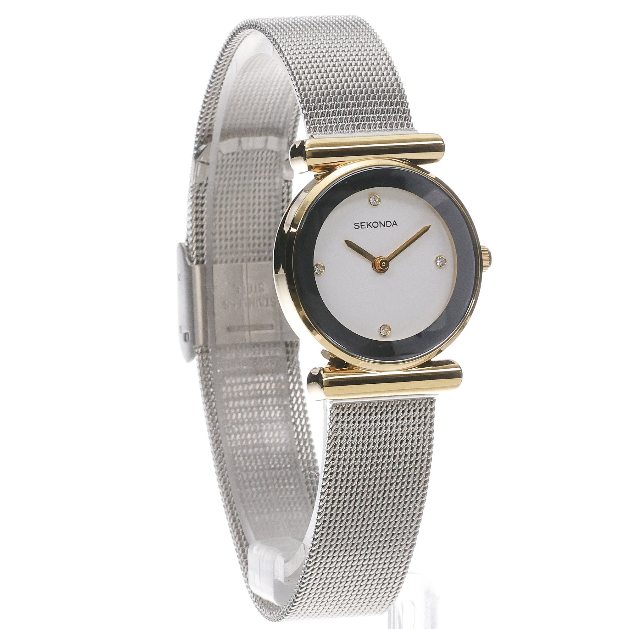 Sekonda 4887 zegarek złoty klasyczny Dress bransoleta - miniatura 3