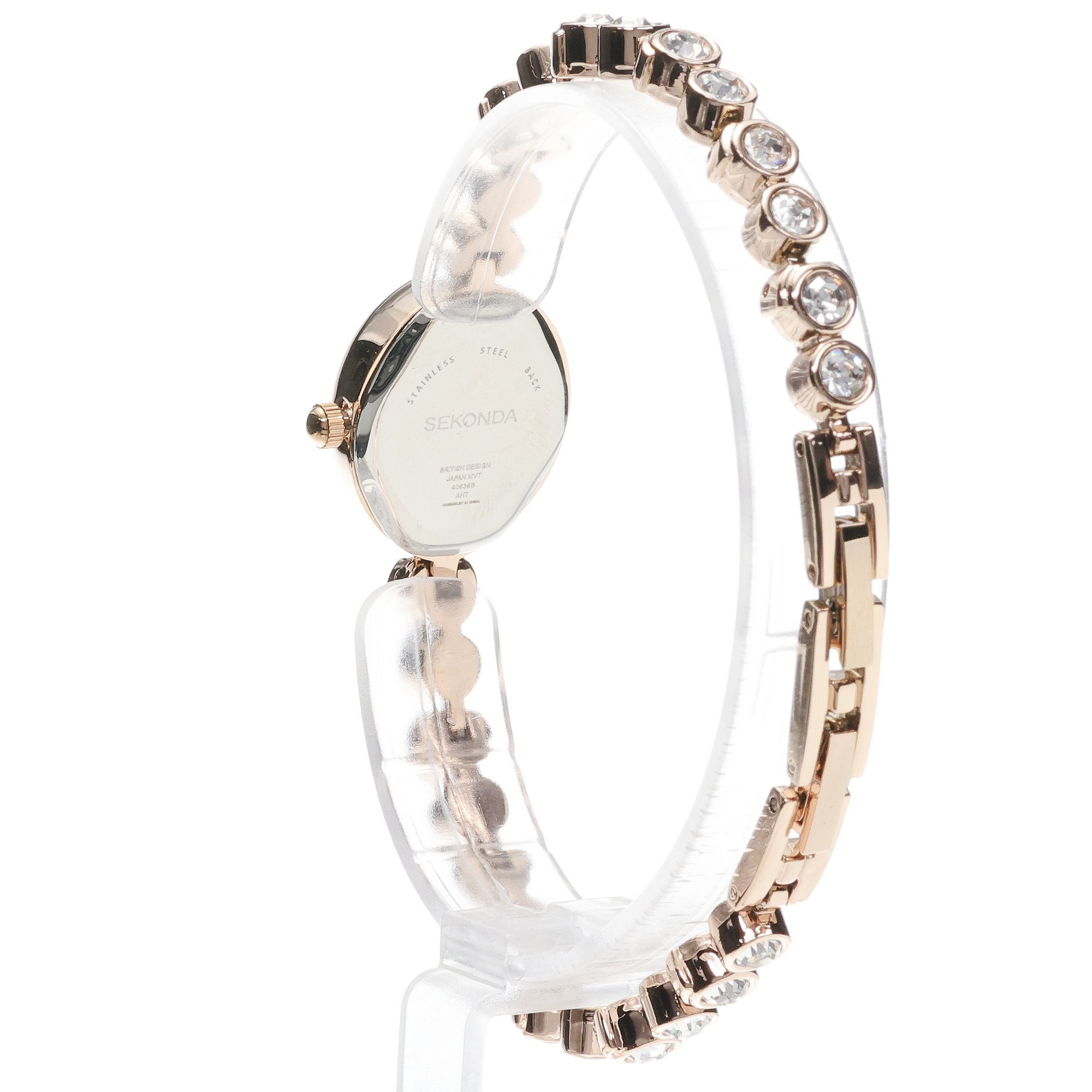 Sekonda 49035 Dress Gift Set Dress elegancki zegarek różowe złoto