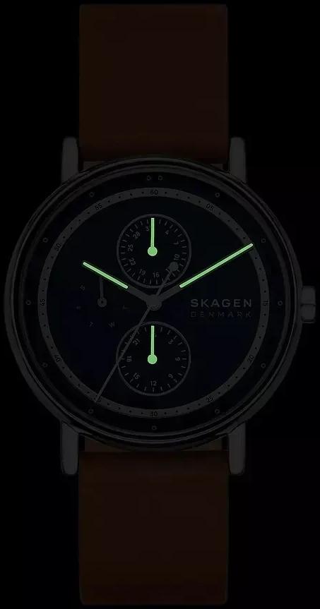 Skagen SKW6943 zegarek srebrny klasyczny Signatur pasek