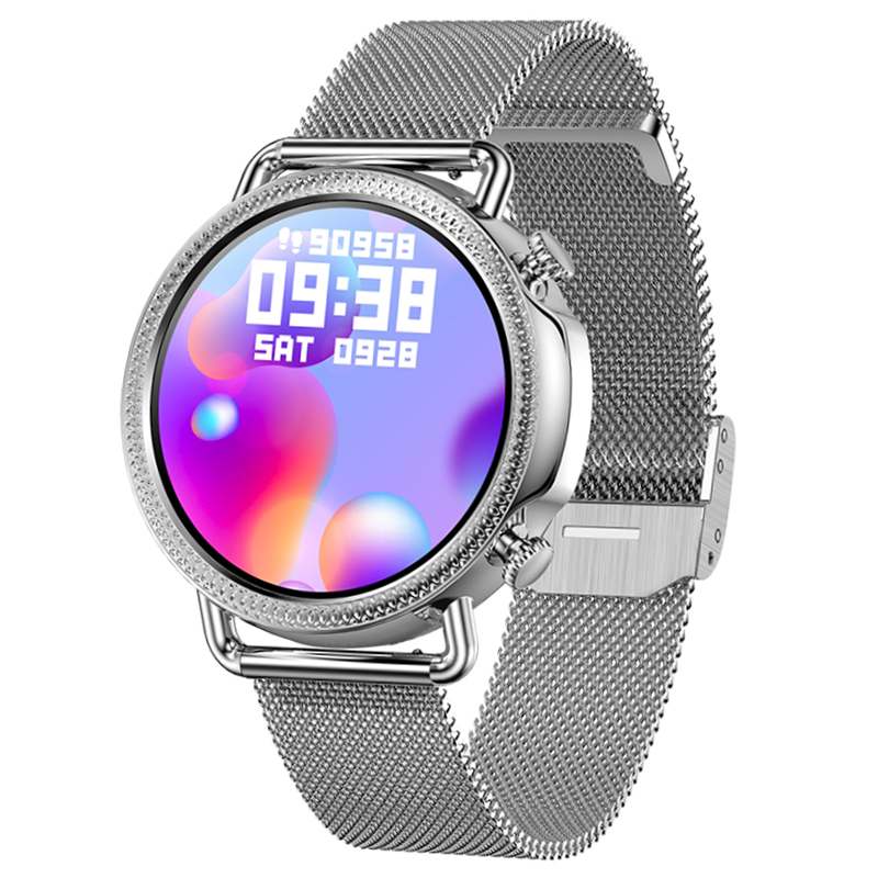 SMARBN091 Smartwatch Smartwatch Rubicon RNBE74 srebrny zegarek damski sportowy mineralne