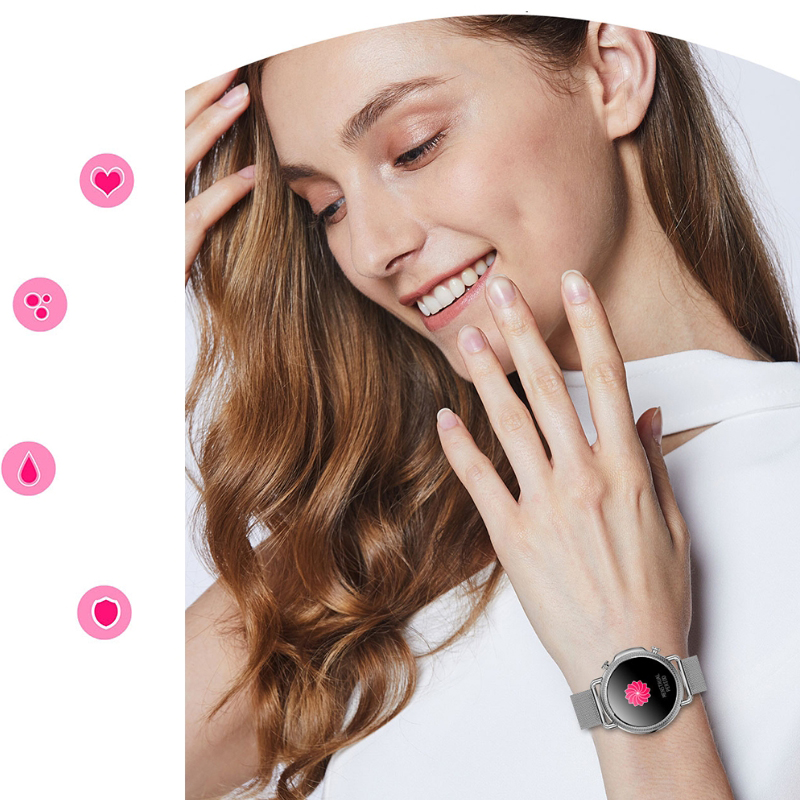 SMARBN091 zegarek różowe złoto sportowy Smartwatch bransoleta