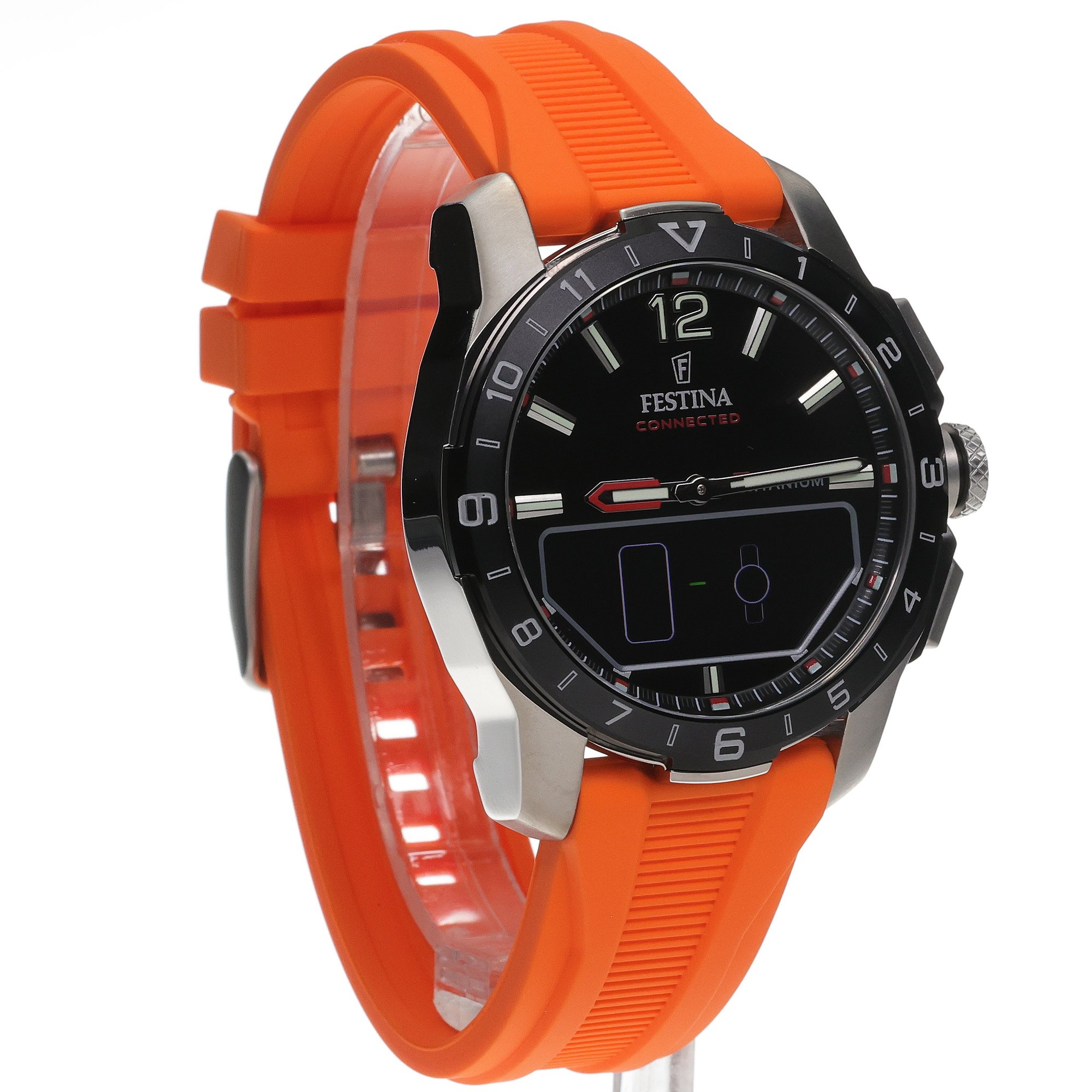 smartwatch Festina F23000-D kwarcowy męski Connected Connected Titanium