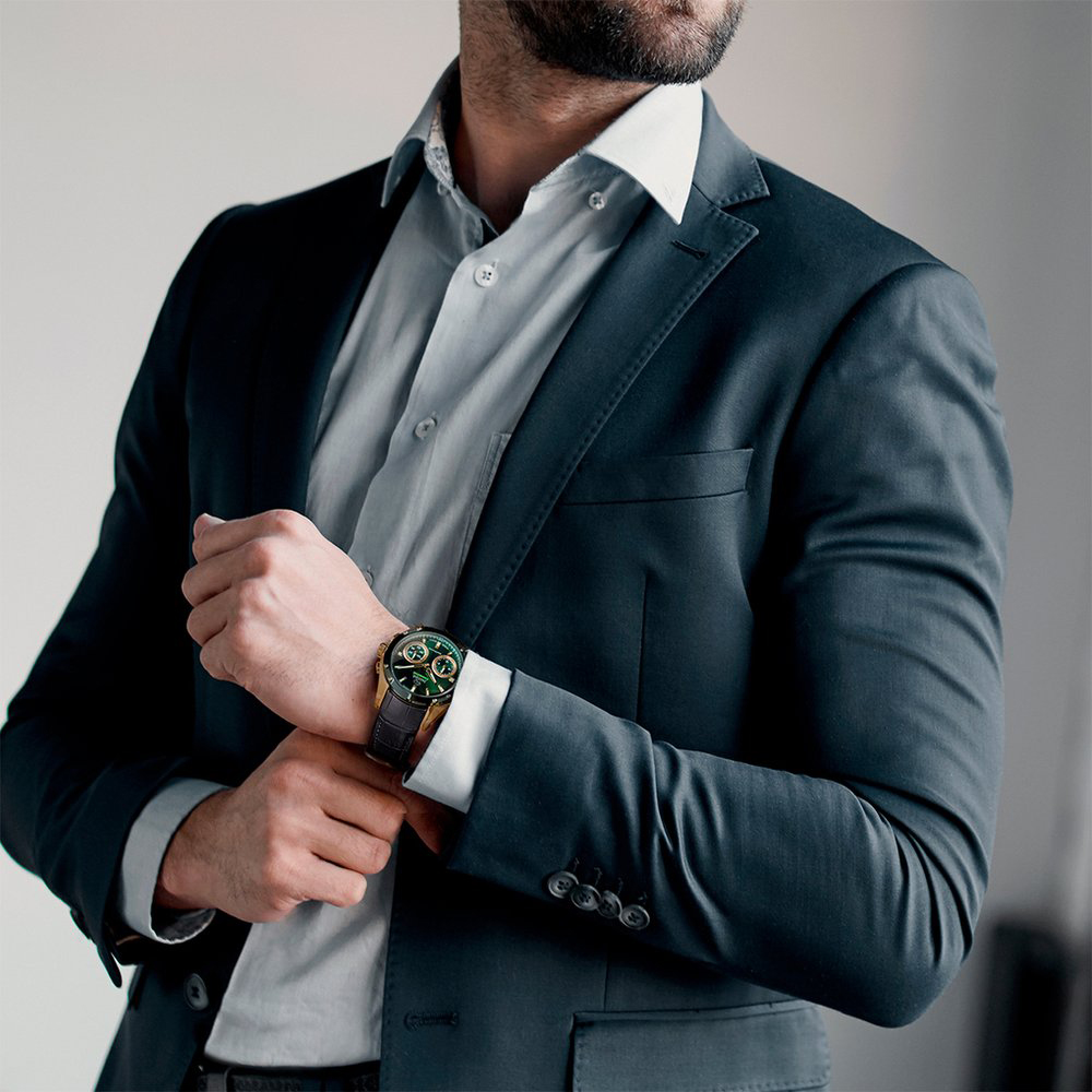smartwatch J959-2 męski z chronograf Hybrid