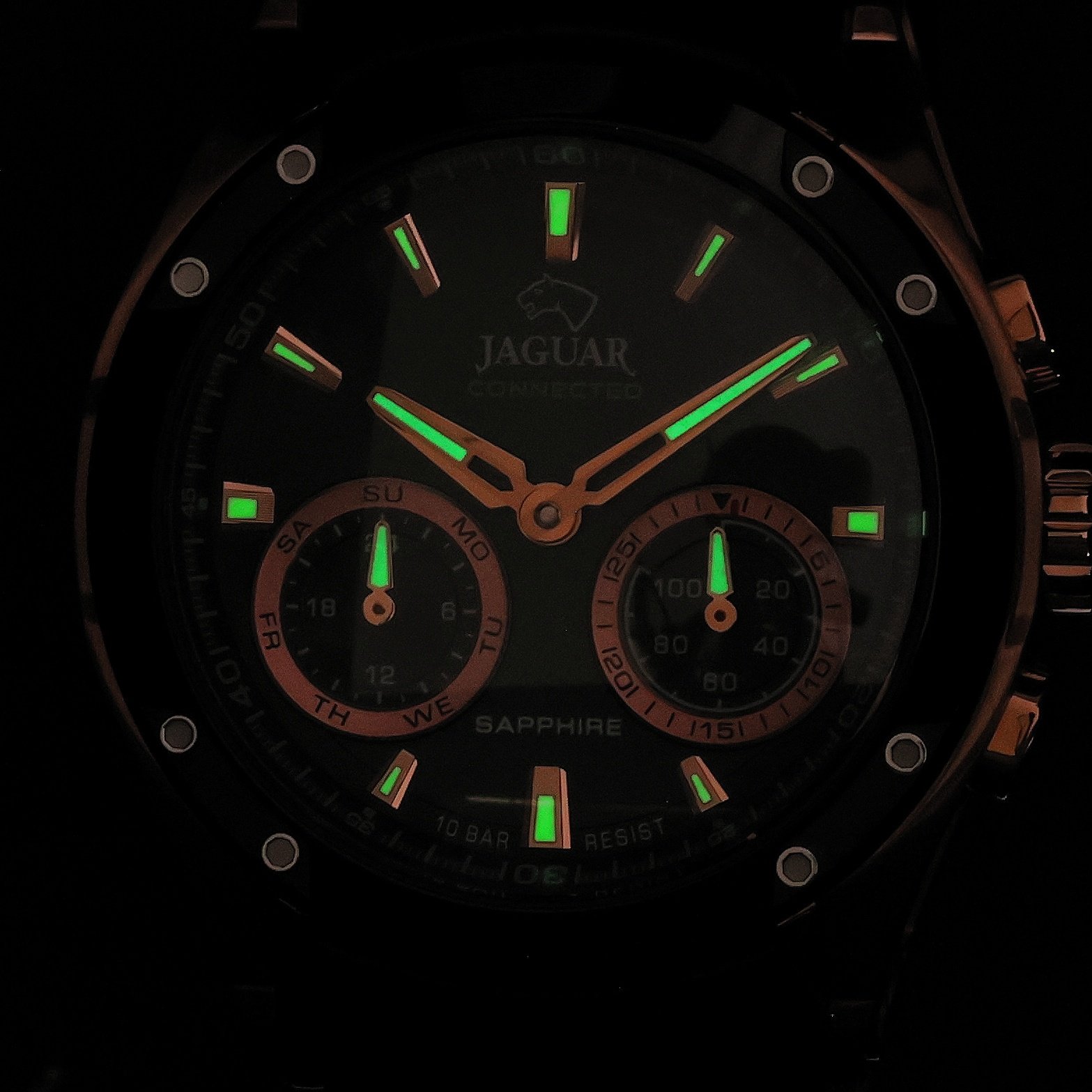 smartwatch Jaguar J959-2 różowe złoto Hybrid