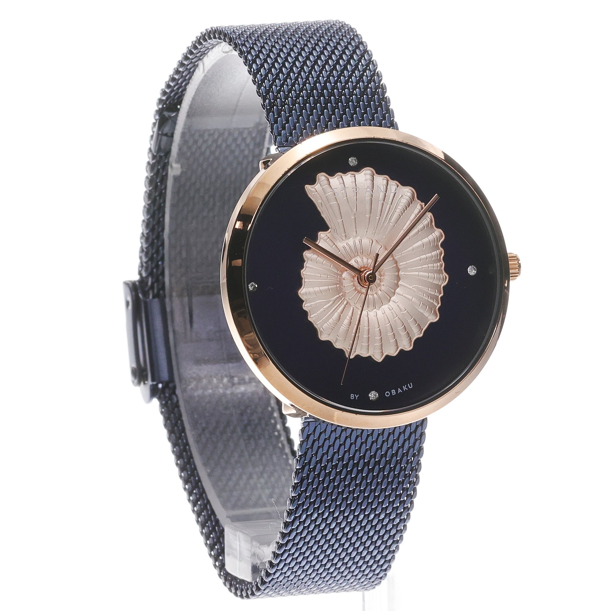 Strand S700LHVLML-DSS Seashell Ocean Damski klasyczny zegarek różowe złoto - miniatura 3