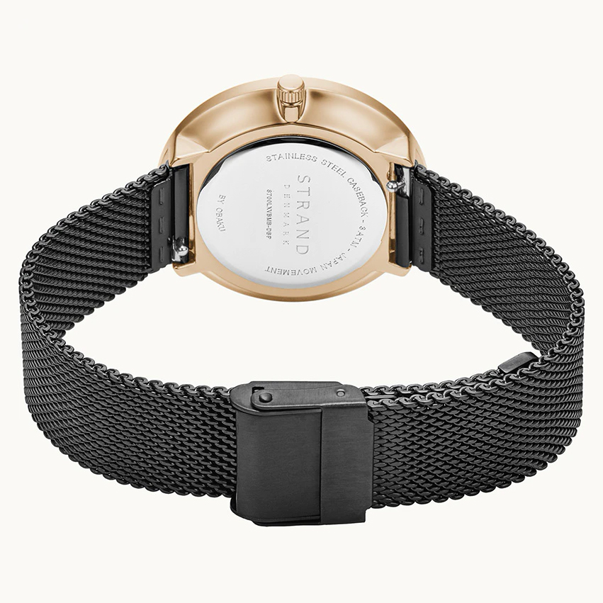 Strand S700LXVBMB-DBP Butterfly klasyczny zegarek różowe złoto