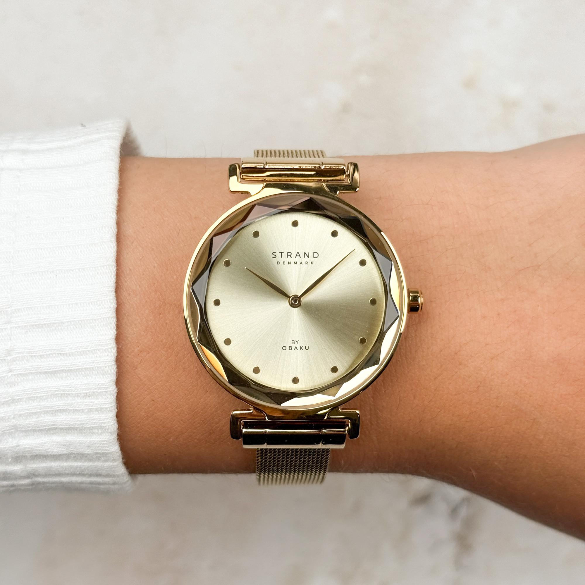 Strand S731LXGGMG Damski Guava Gold zegarek damski fashion-modowy mineralne