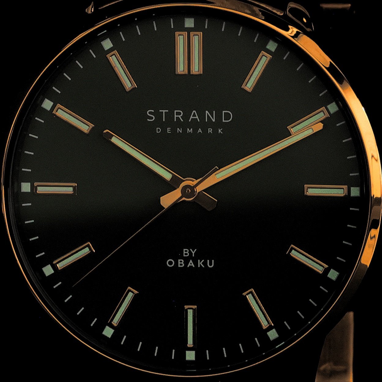 Strand S747GXGESG zegarek złoty klasyczny Strand bransoleta