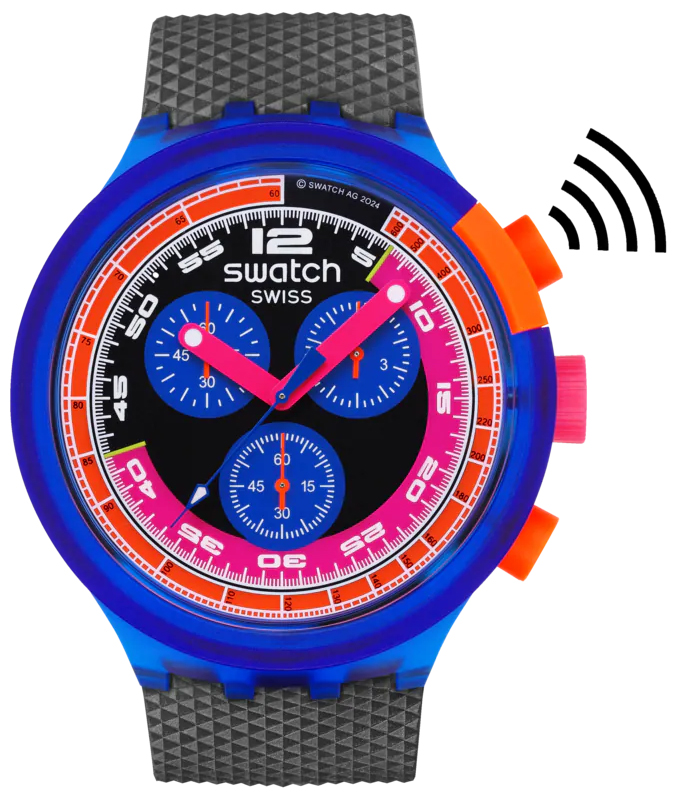 Neon Party To The Max Pay! 47mm Swatch SB06N101-5300 