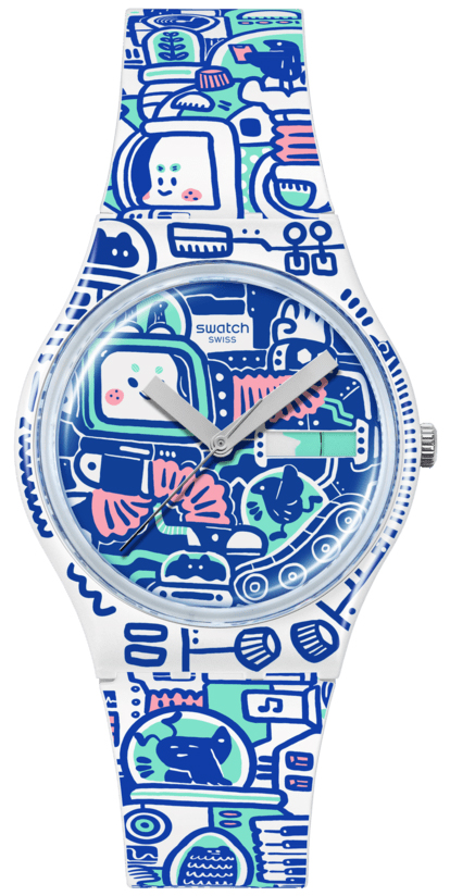 B-Bot 34mm Swatch SO28Z702 
