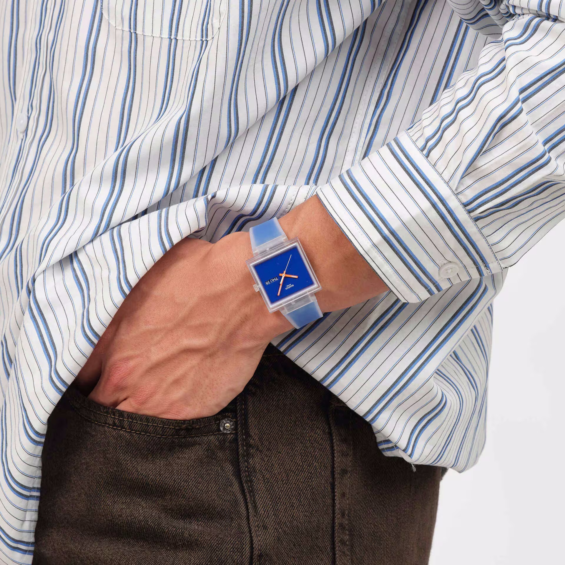 WHAT IF...SEE THRU BLUE? Swatch SO38K701 - hover