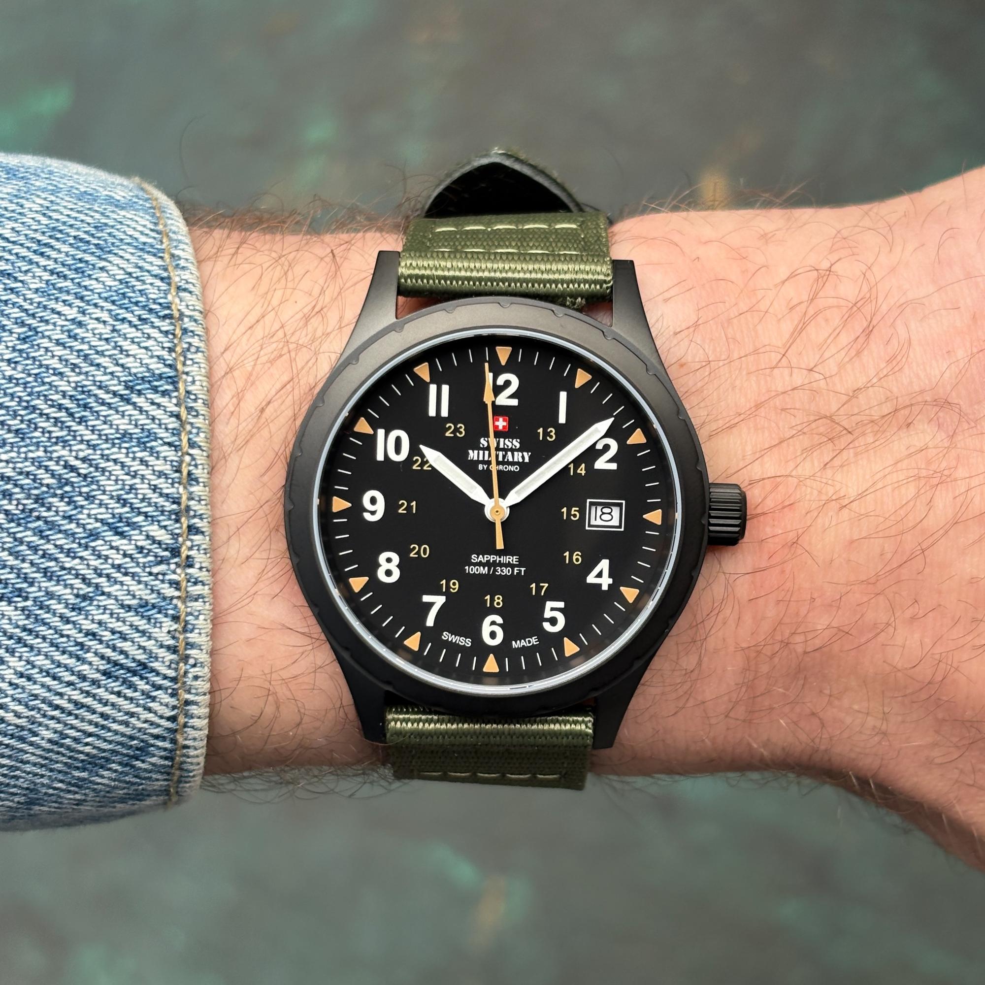 Swiss Military by Chrono SM3410807 Swiss Military Classic Army Style zegarek klasyczny Męskie