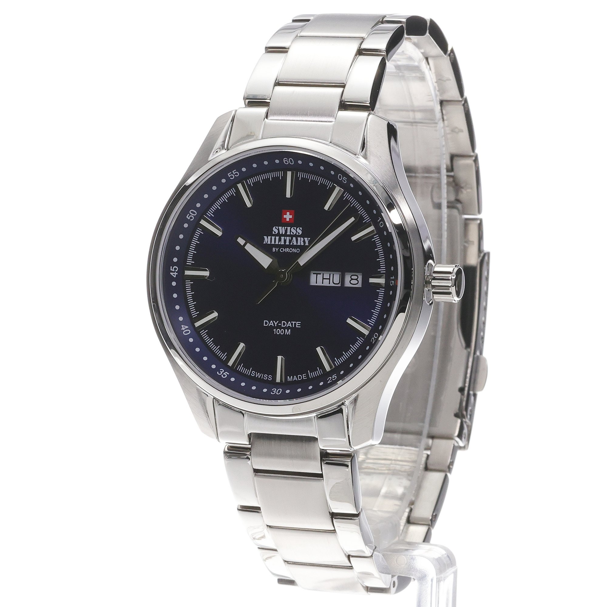 Swiss Military by Chrono SM3411603 Swiss Military Classic Day-Date zegarek klasyczny Męskie