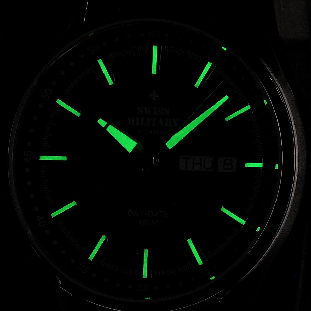 Swiss Military by Chrono SM3411603 zegarek srebrny klasyczny Męskie bransoleta