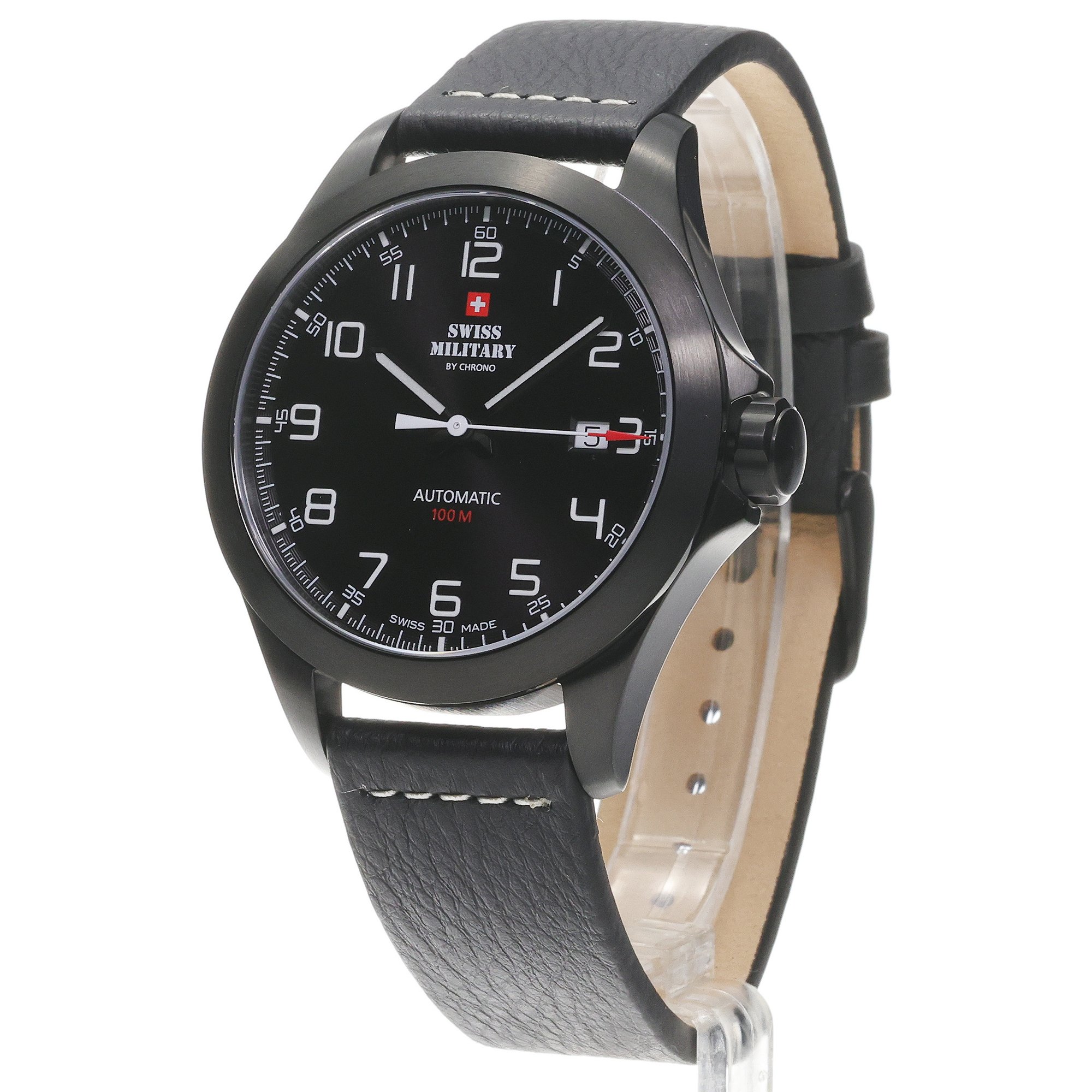 Swiss Military by Chrono SMA3407704 zegarek czarny klasyczny Męskie pasek - miniatura 2
