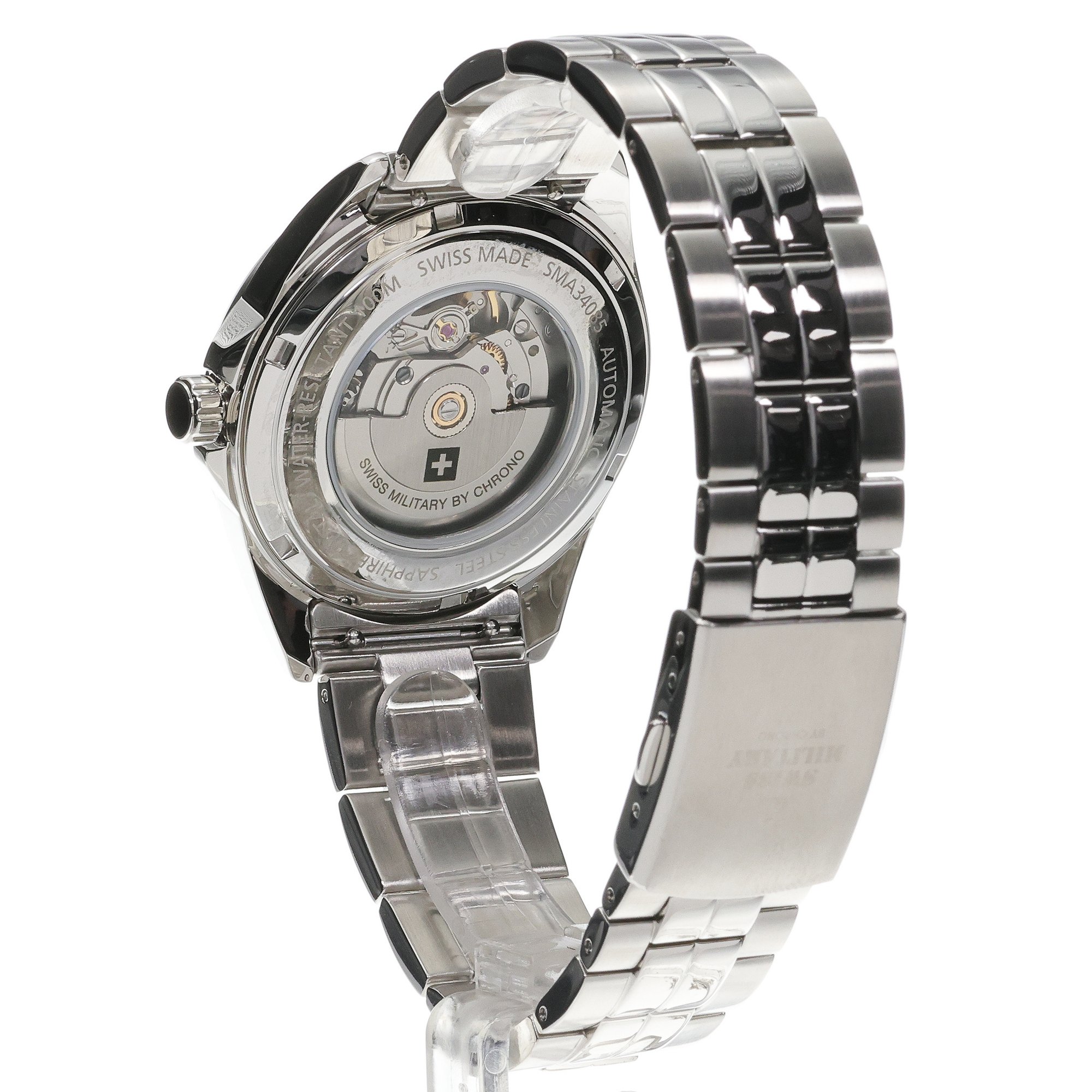Swiss Military by Chrono SMA3408503 zegarek srebrny klasyczny Męskie bransoleta