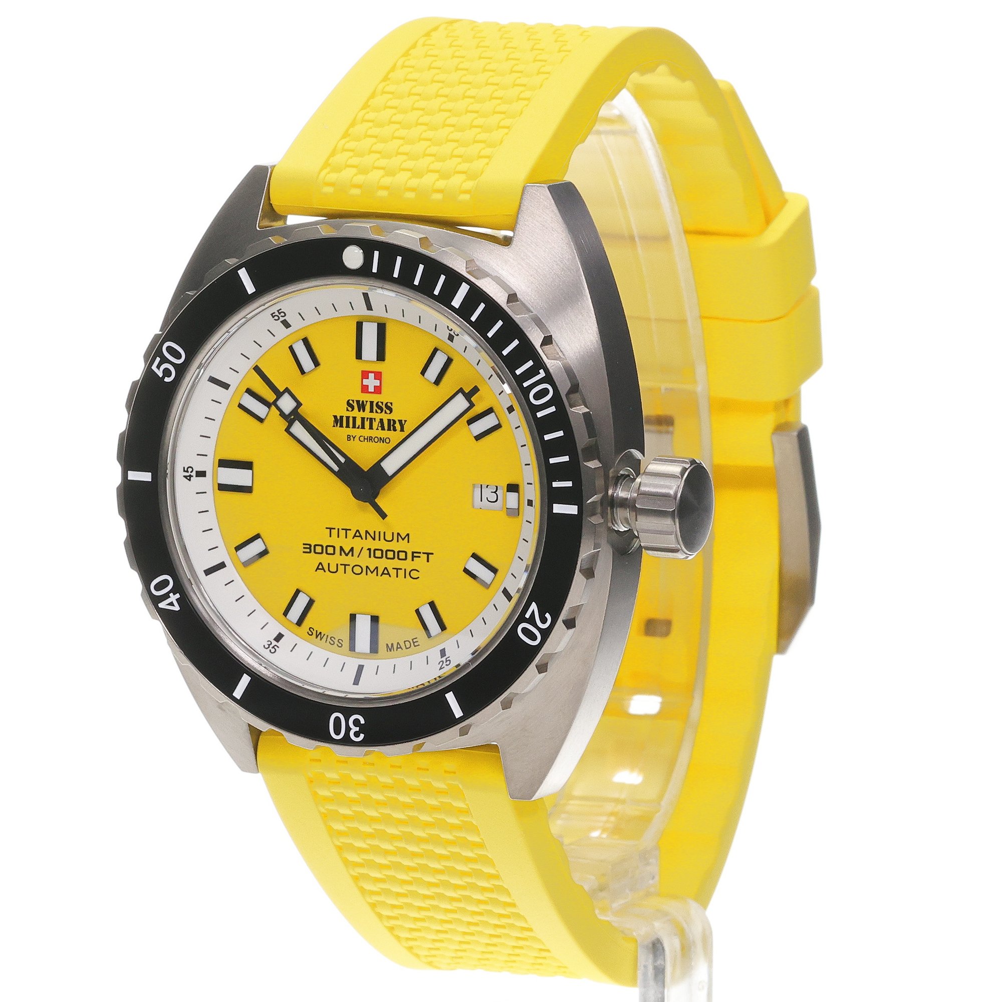 Swiss Military by Chrono SMA3410011 Swiss Military Titanium 300m Lightweight Outdoor Męskie klasyczny zegarek szary - miniatura 2