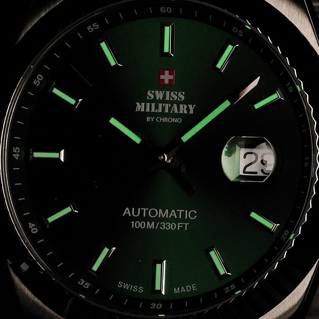 Swiss Military by Chrono SMA3411004 zegarek srebrny klasyczny Męskie bransoleta - miniatura 5