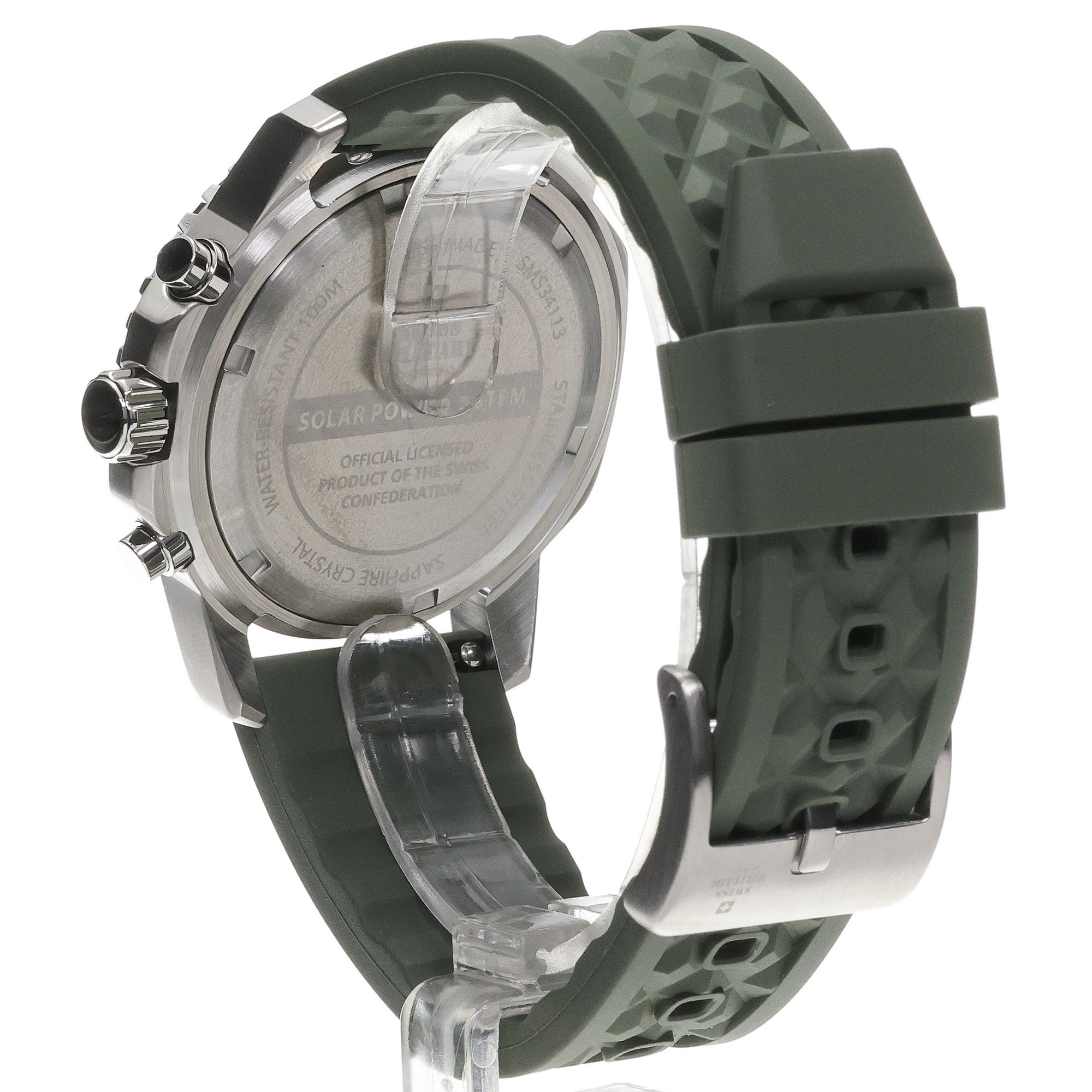 Swiss Military by Chrono SMS3411304 zegarek srebrny sportowy Męskie pasek