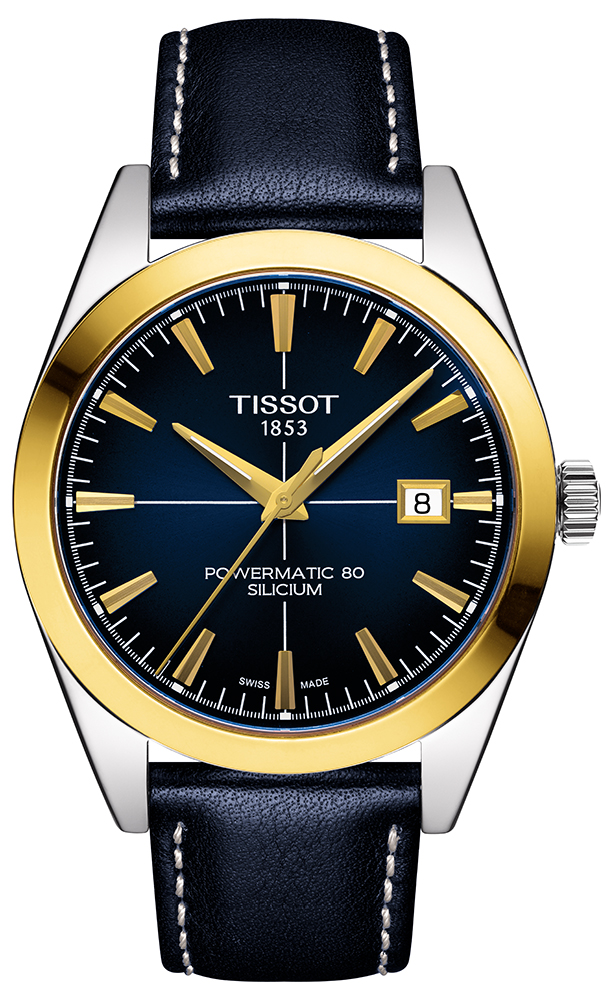 GENTLEMAN POWERMATIC 80 SILICIUM SOLID 18K GOLD BEZEL 40mm Tissot T927.407.46.041.01 